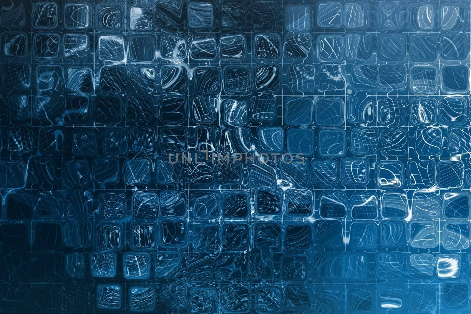 Blue Abstract Corporate Data Internet Grid Background