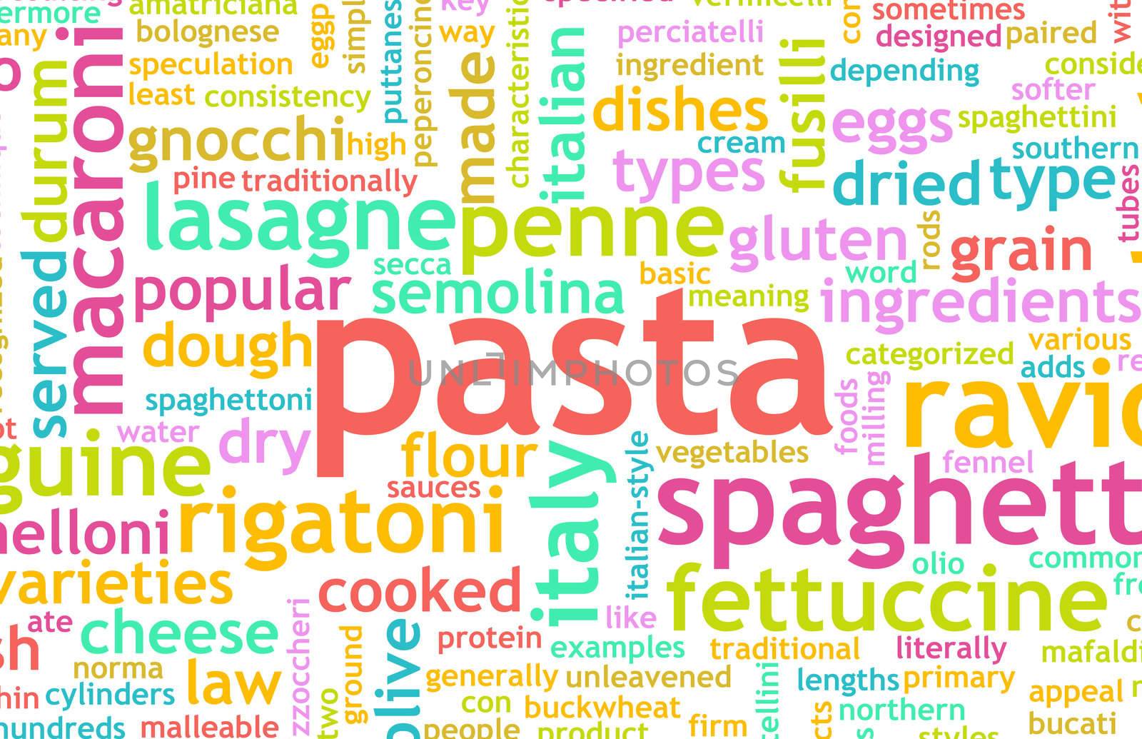 Pasta Assorted Variety Background As a Abstract