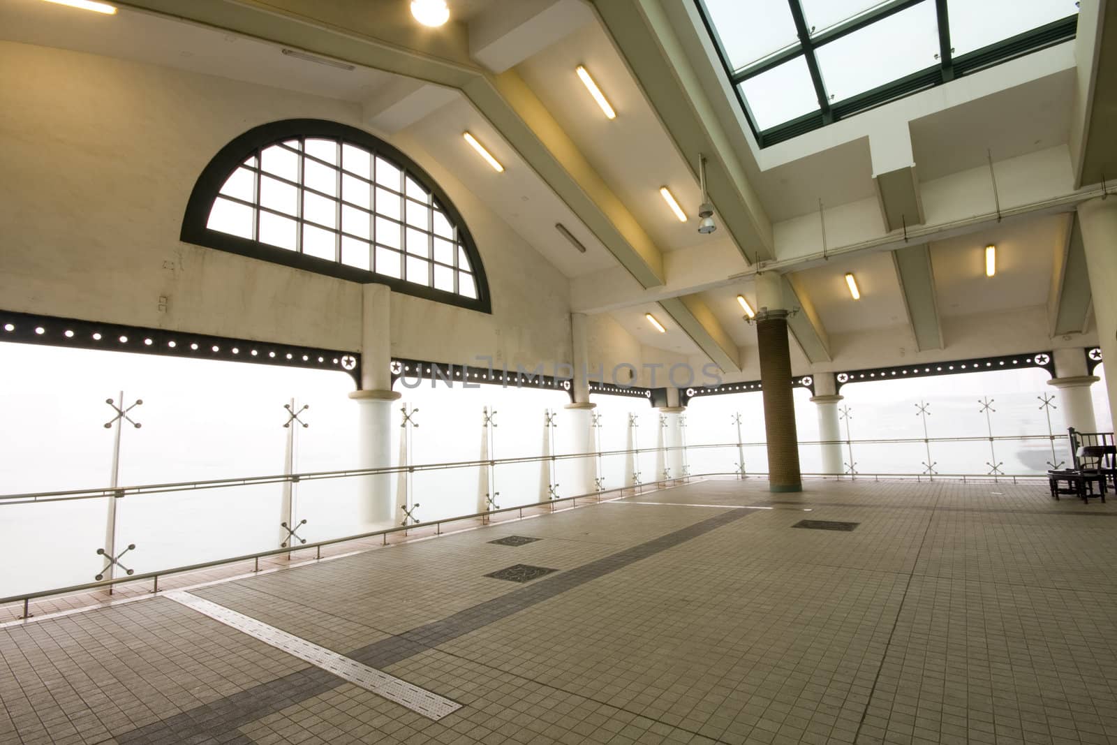 it is a indoor area of ferry habour,but many young use it for dance in hong kong