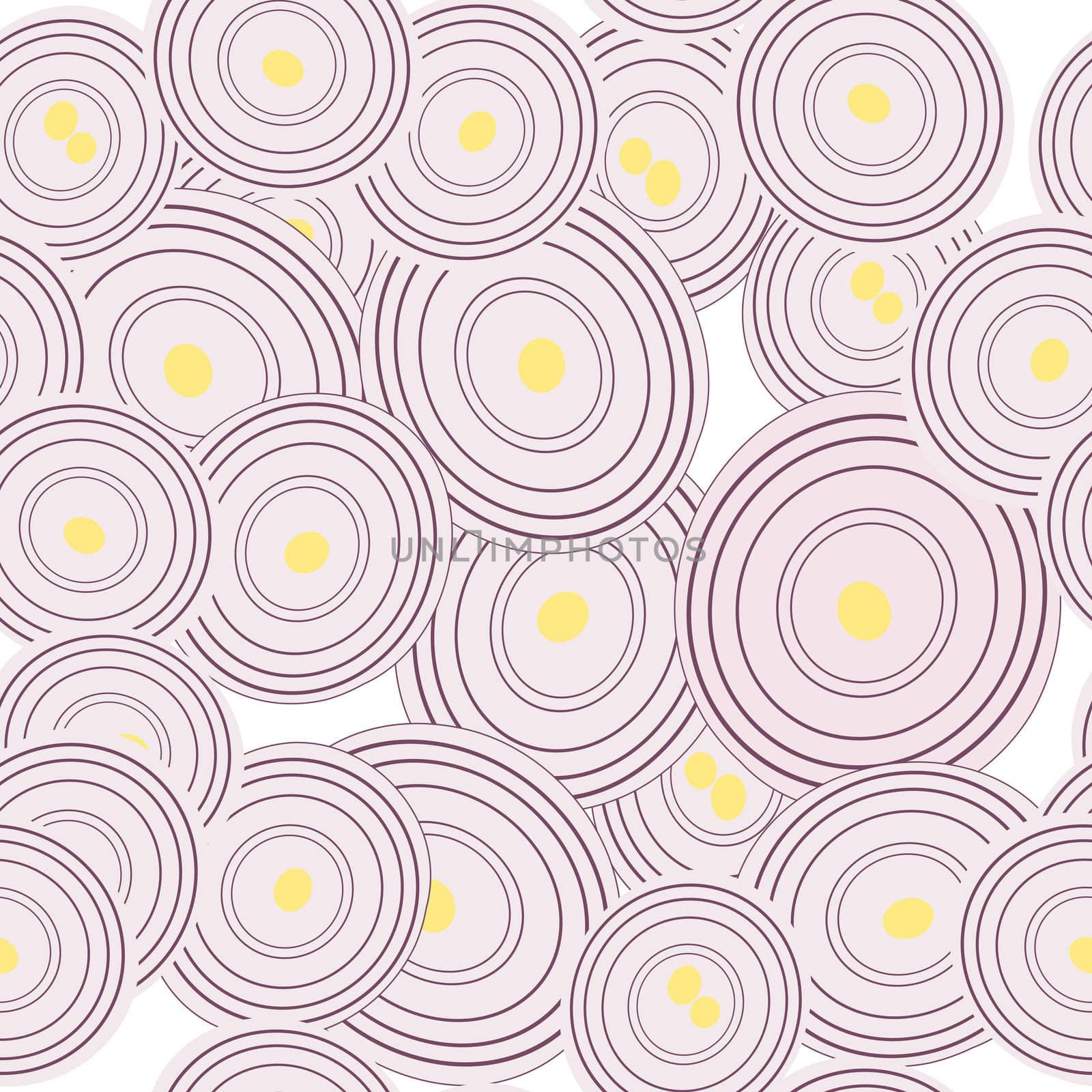 Onion slices backgroundillustration, pattern