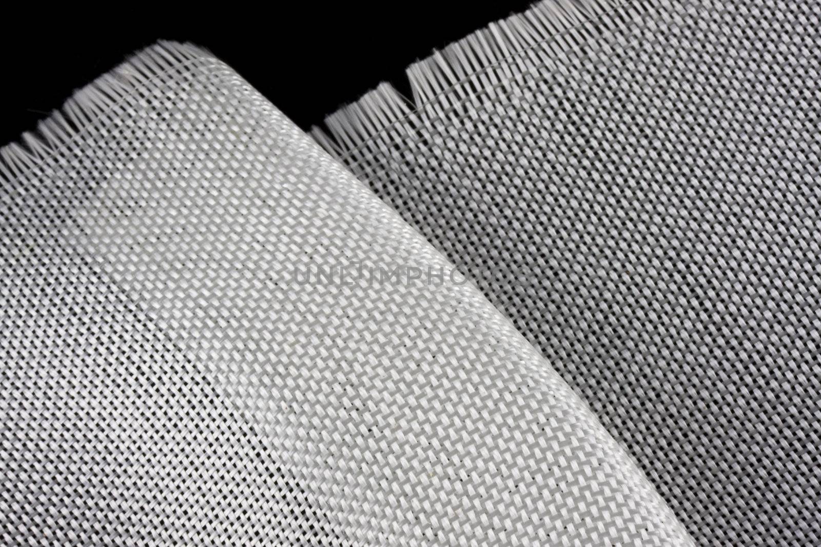 fiberglass cloth on black backround by PixelsAway