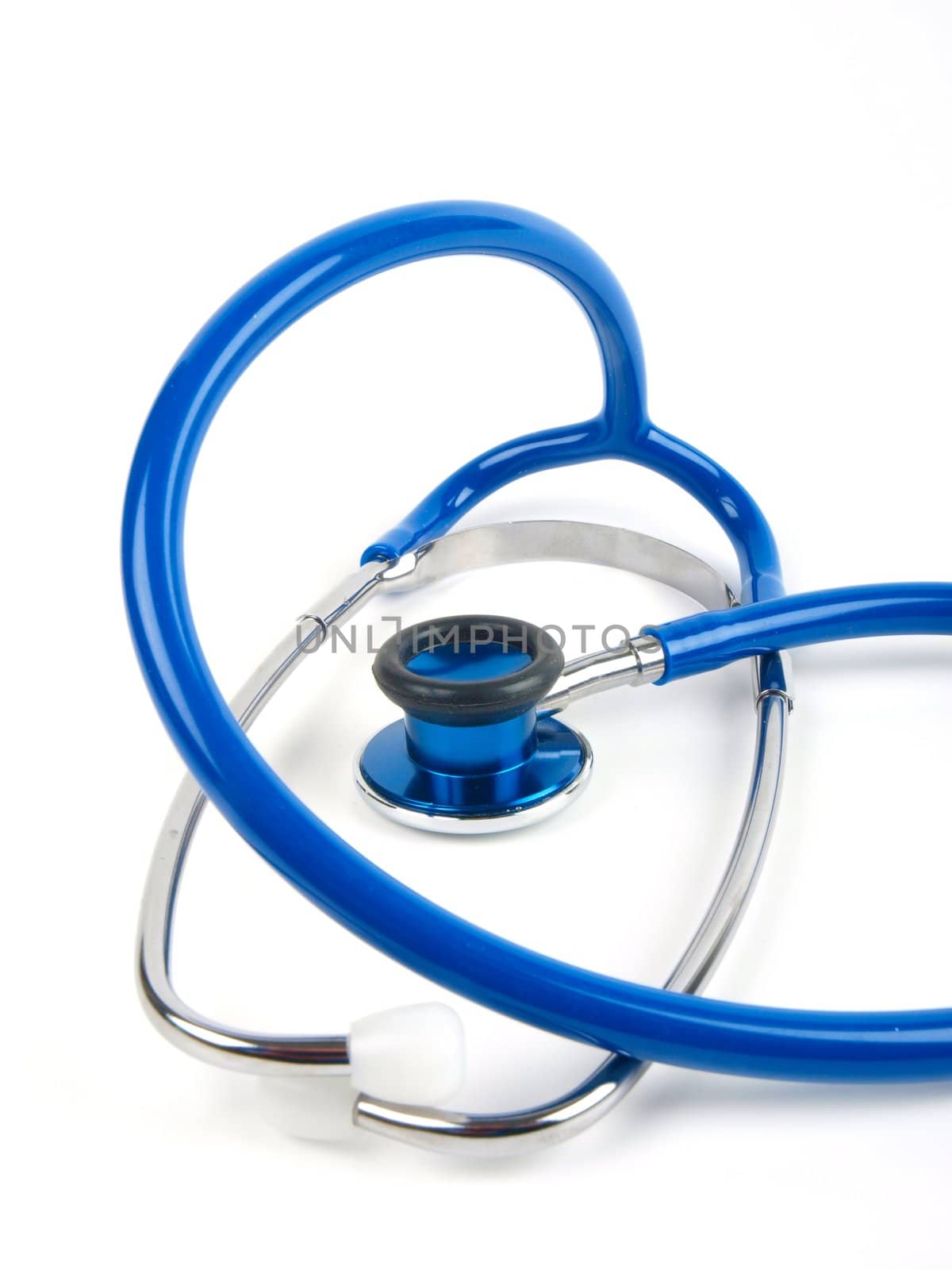 stethoscope on white background 