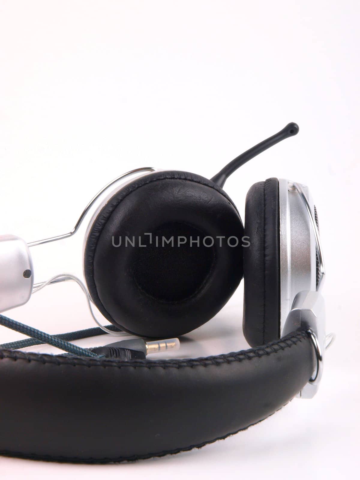 Headset. Close up on white background by dotweb