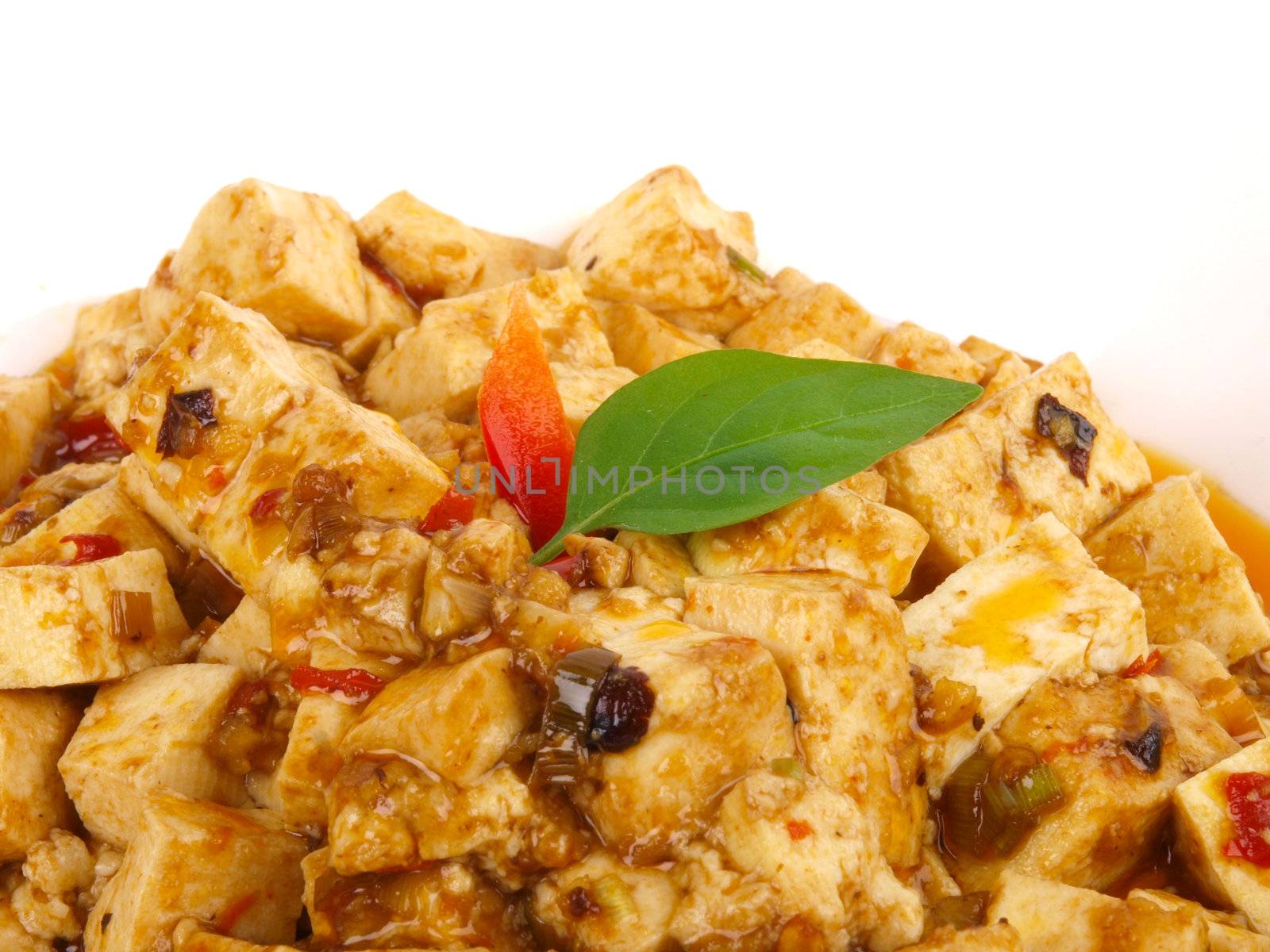 Fried Tofu in Sweet Chili Sauce by dotweb