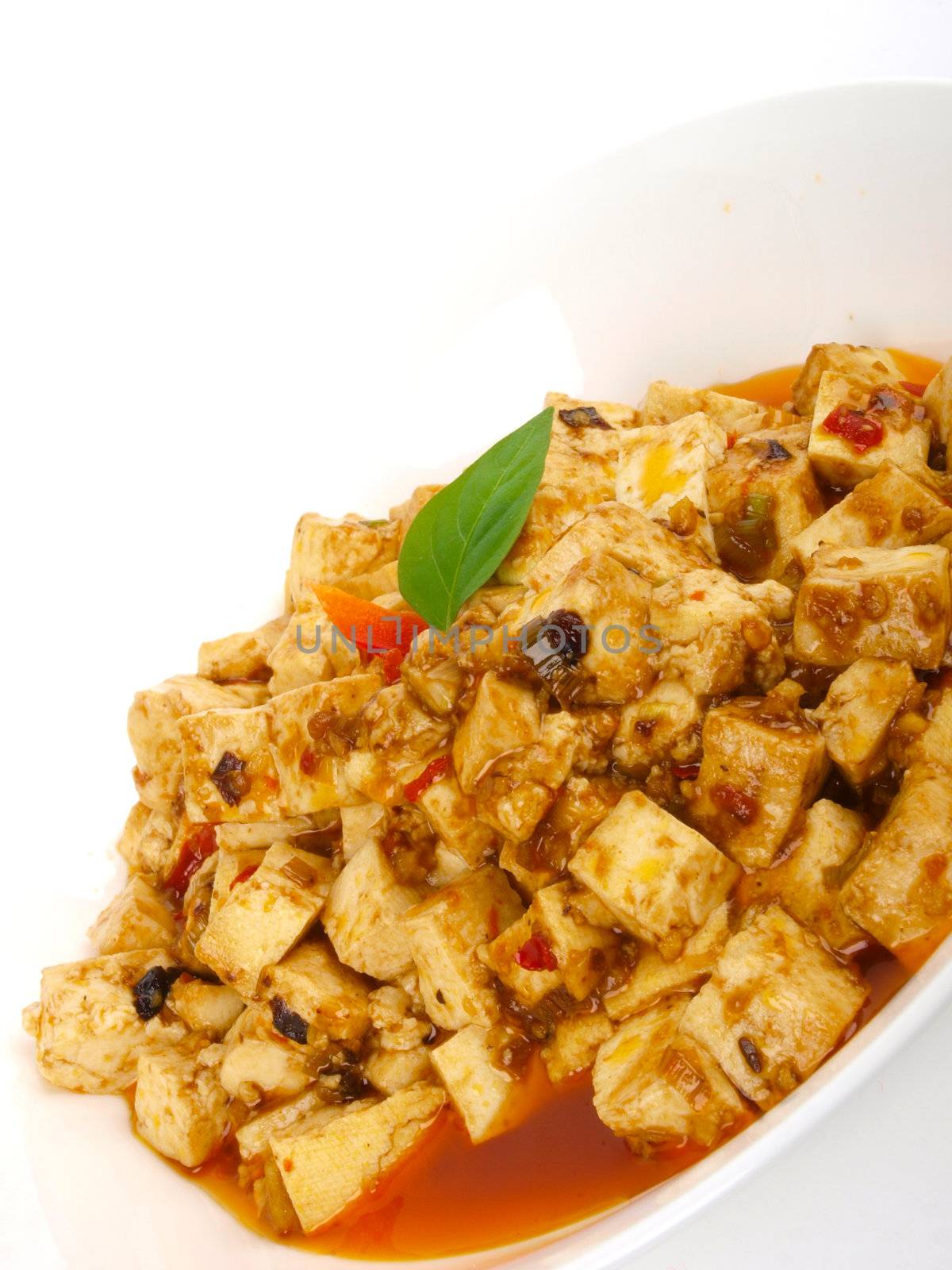 Fried Tofu in Sweet Chili Sauce by dotweb