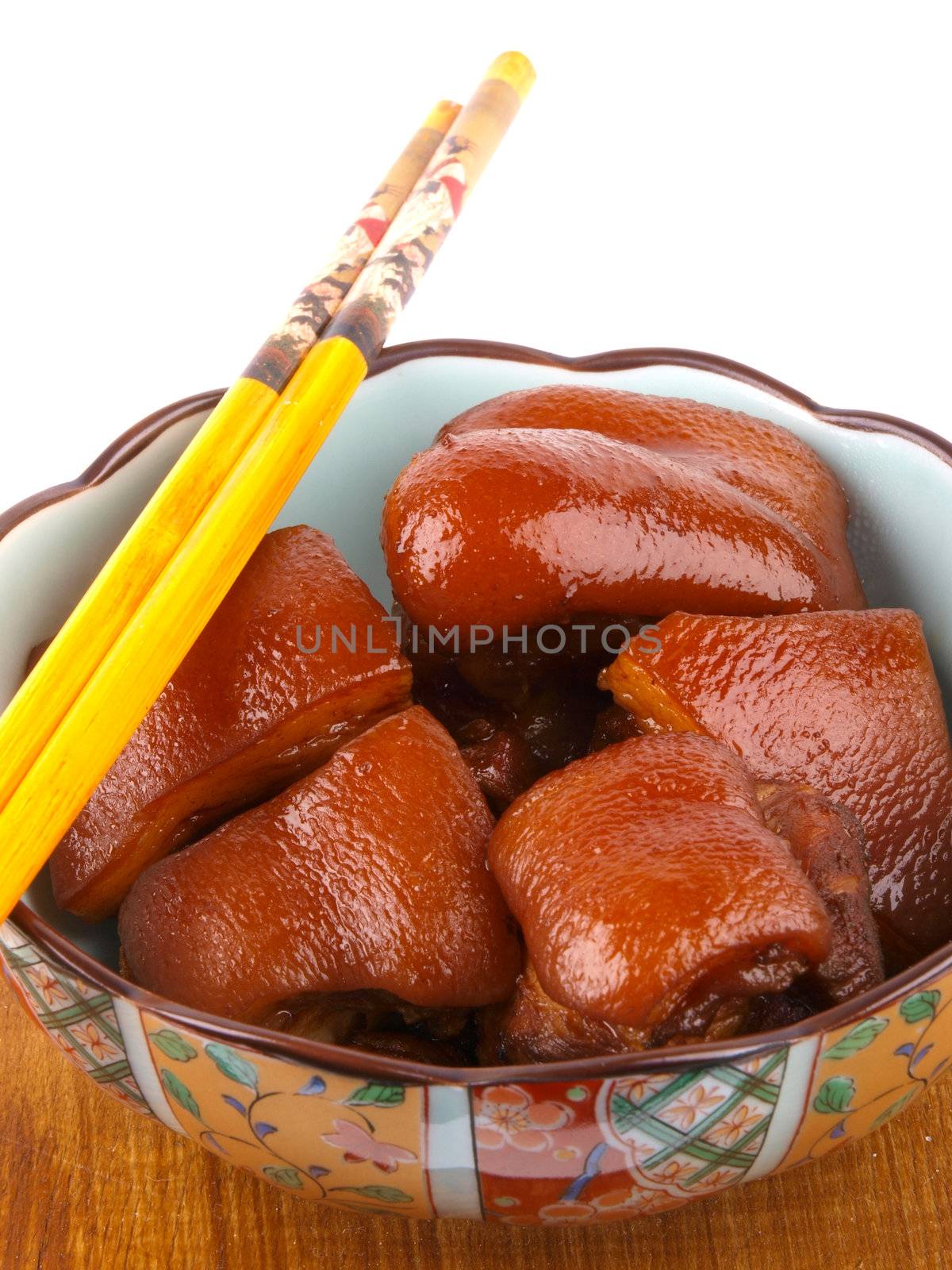 Traditional Chine stew meat. Close up.  by dotweb