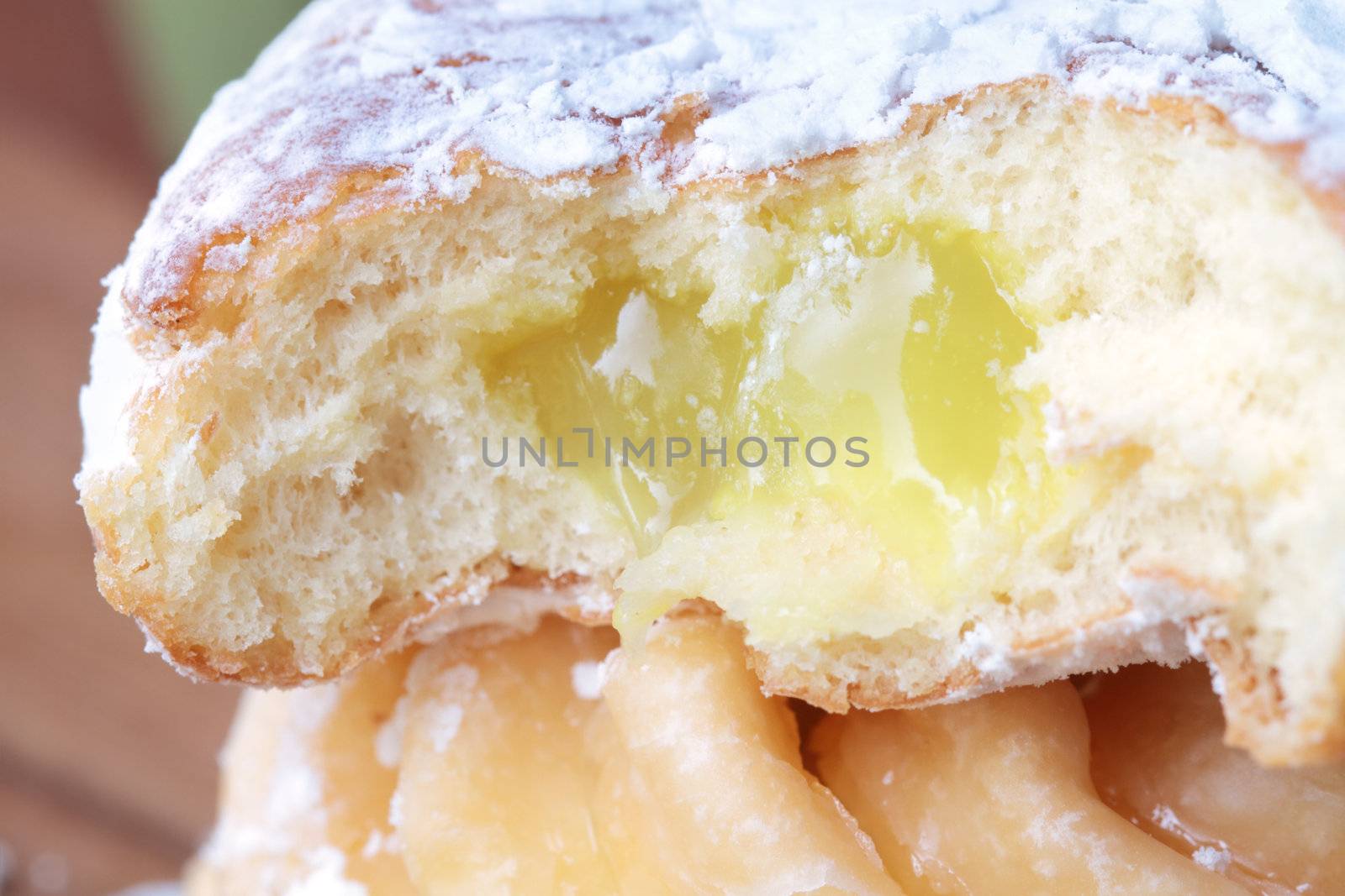 Lemon filled jelly donut by StephanieFrey