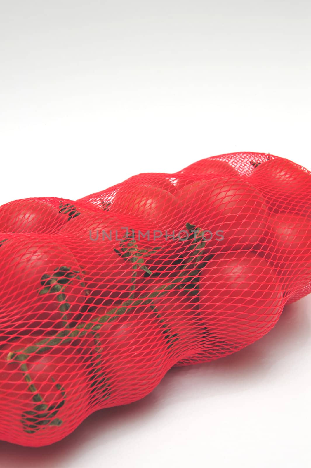 Cherry Tomatoes And Mesh Bag by bendicks