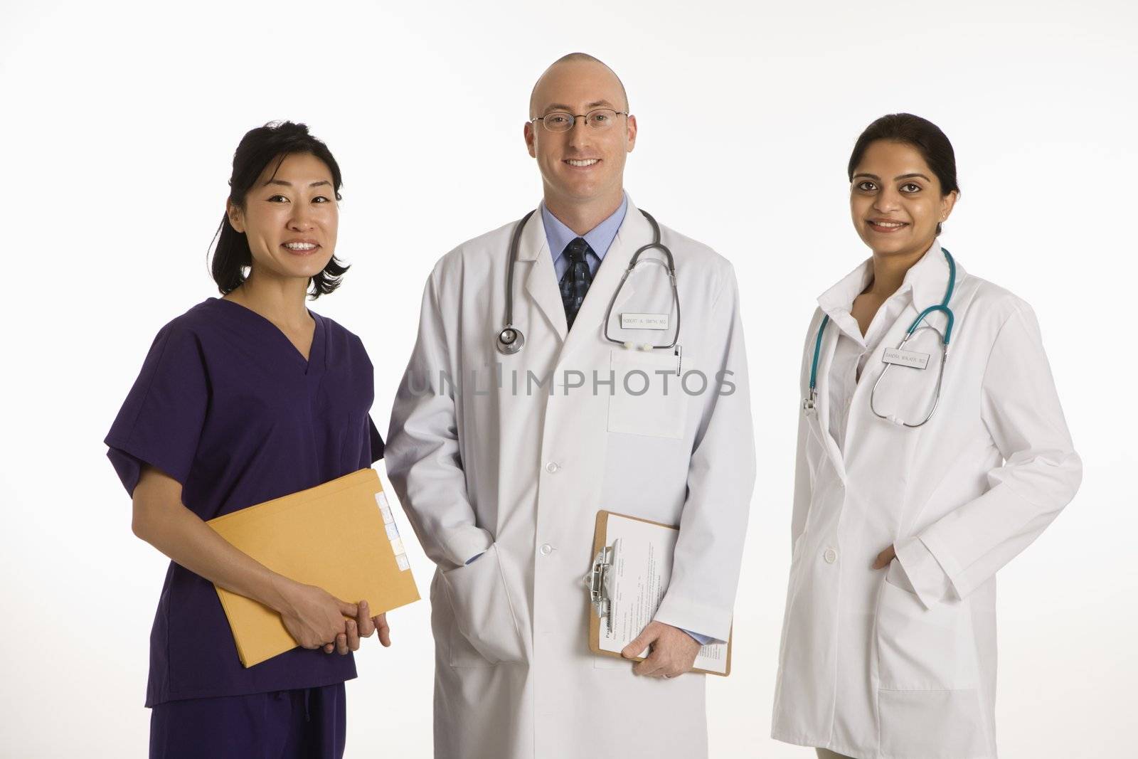Man and women doctors. by iofoto
