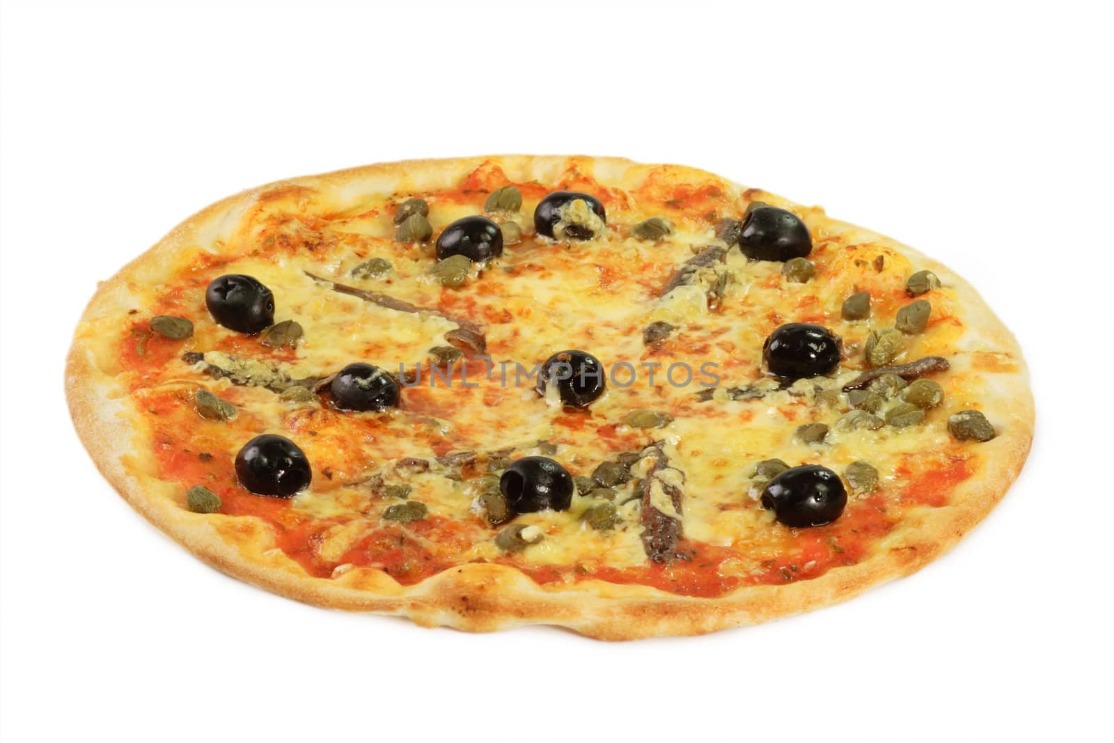 Fresh Pizza - isolated on white background