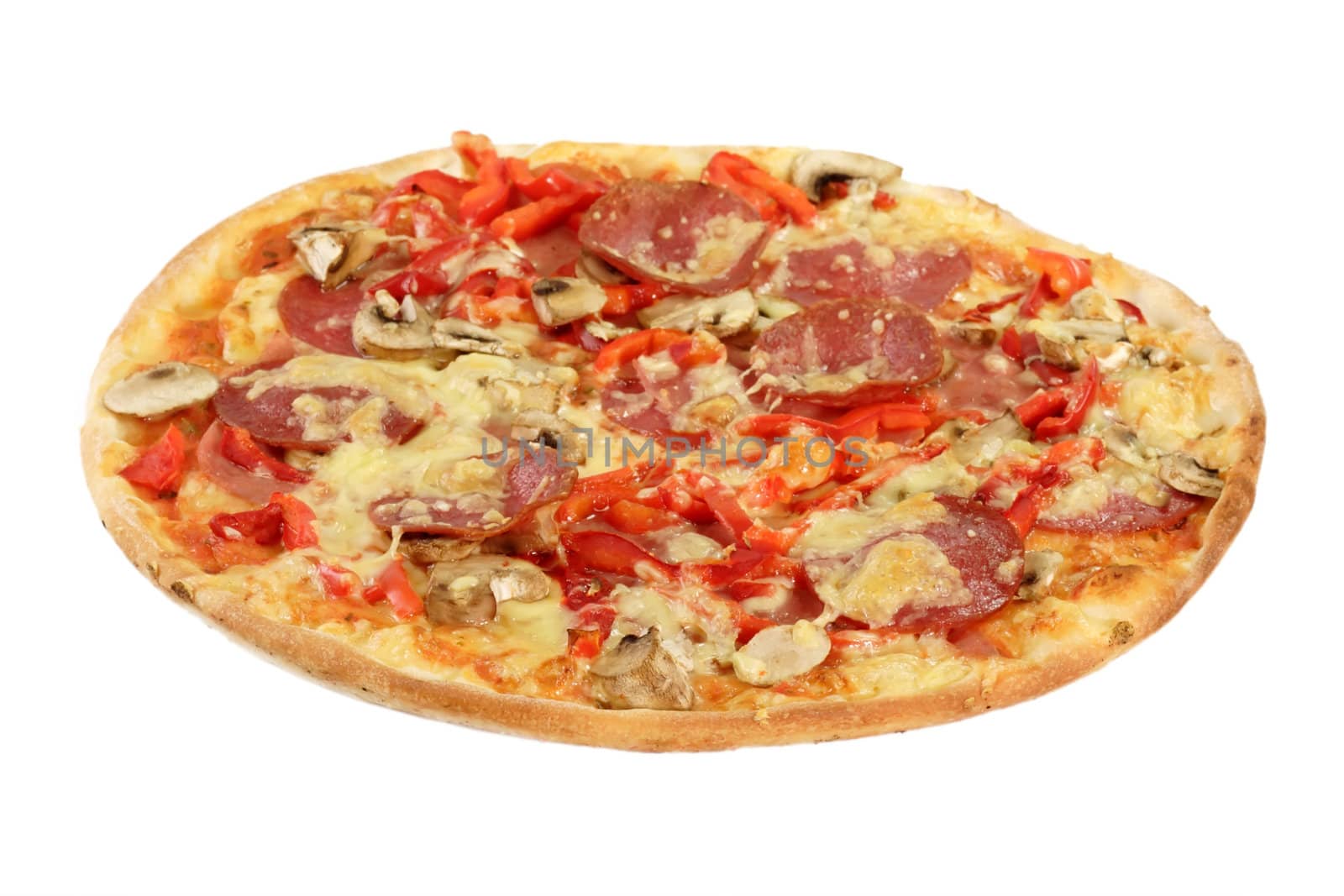 Fresh Pizza - isolated on white background