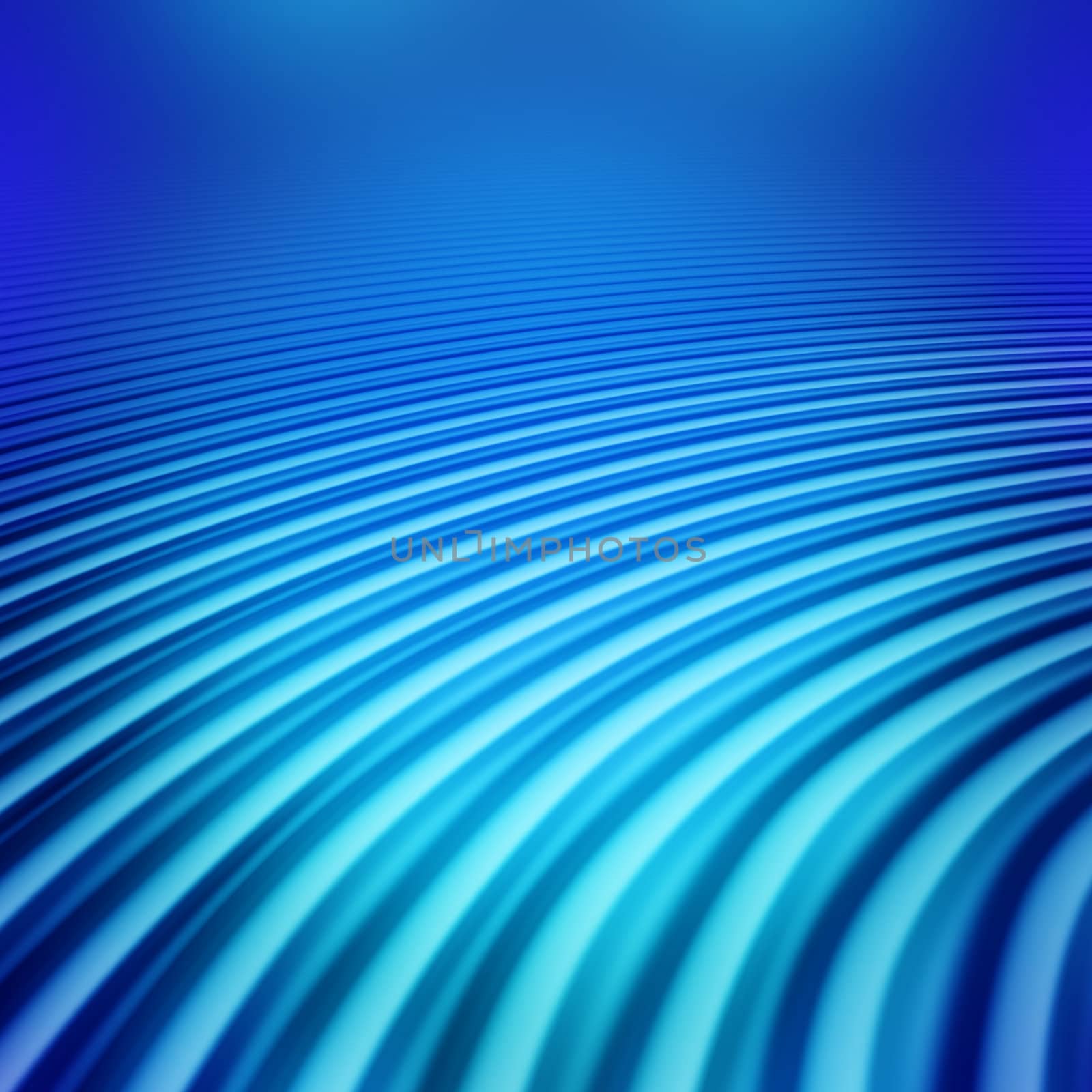 elegant blue ripples running parallel in a curve
