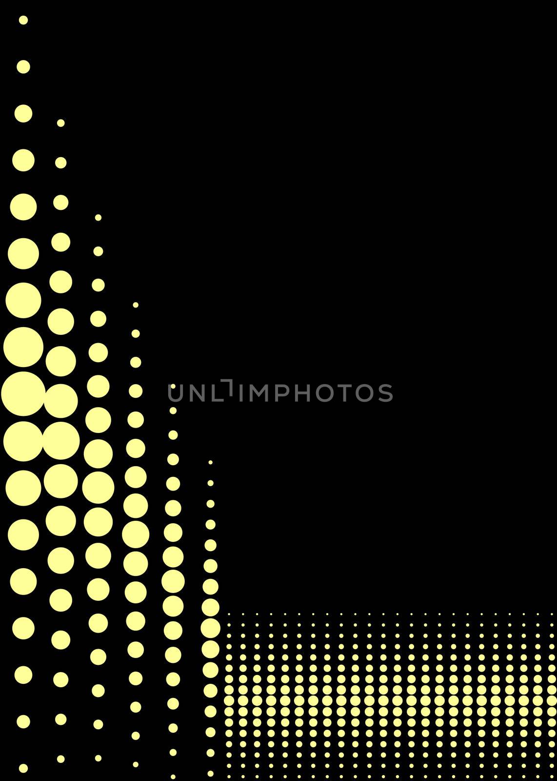  dots background with corner frame