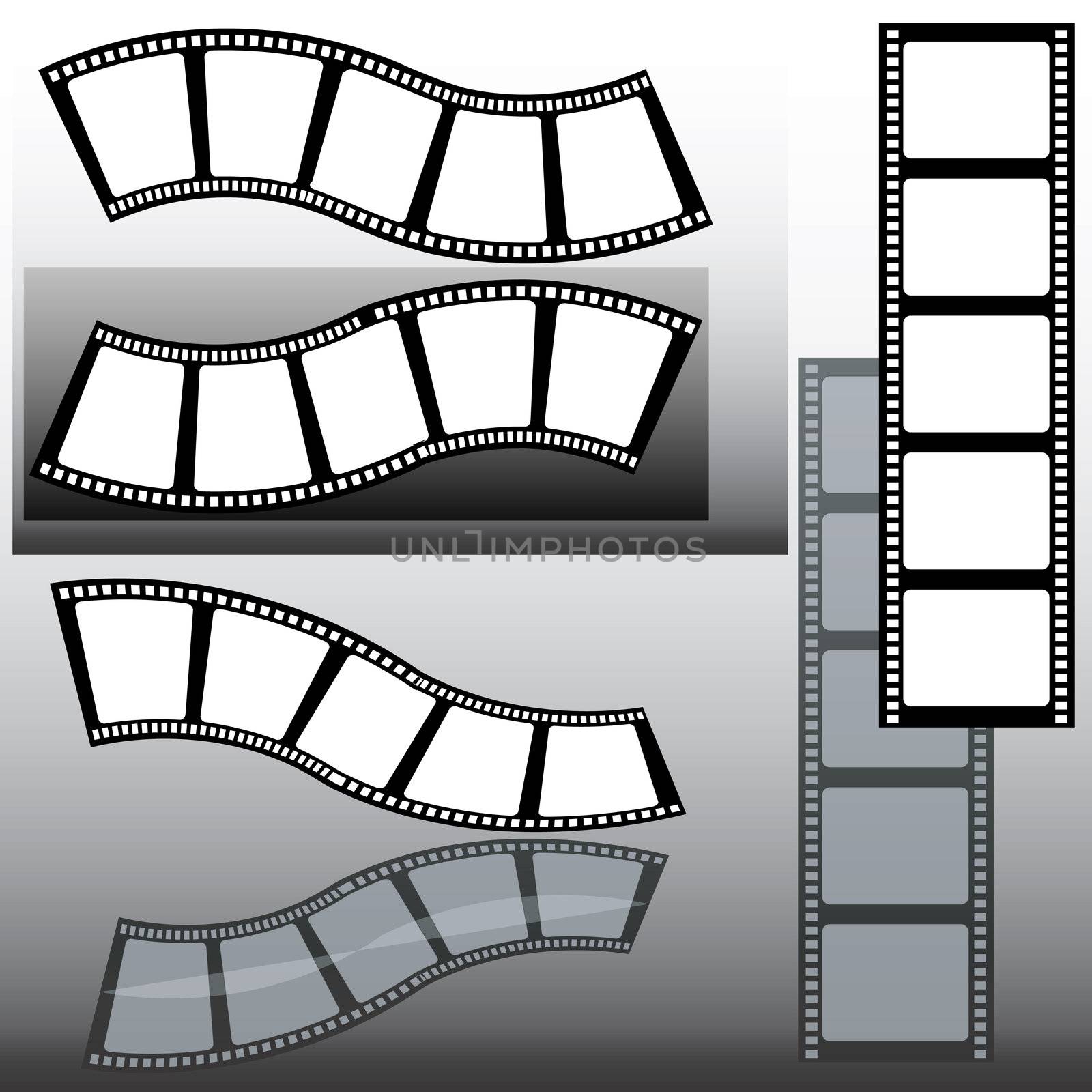 several film strips
