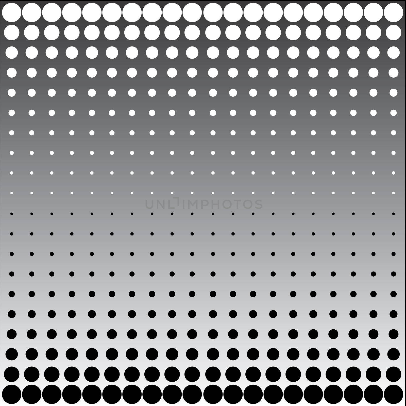 black white halftone dots  by hospitalera
