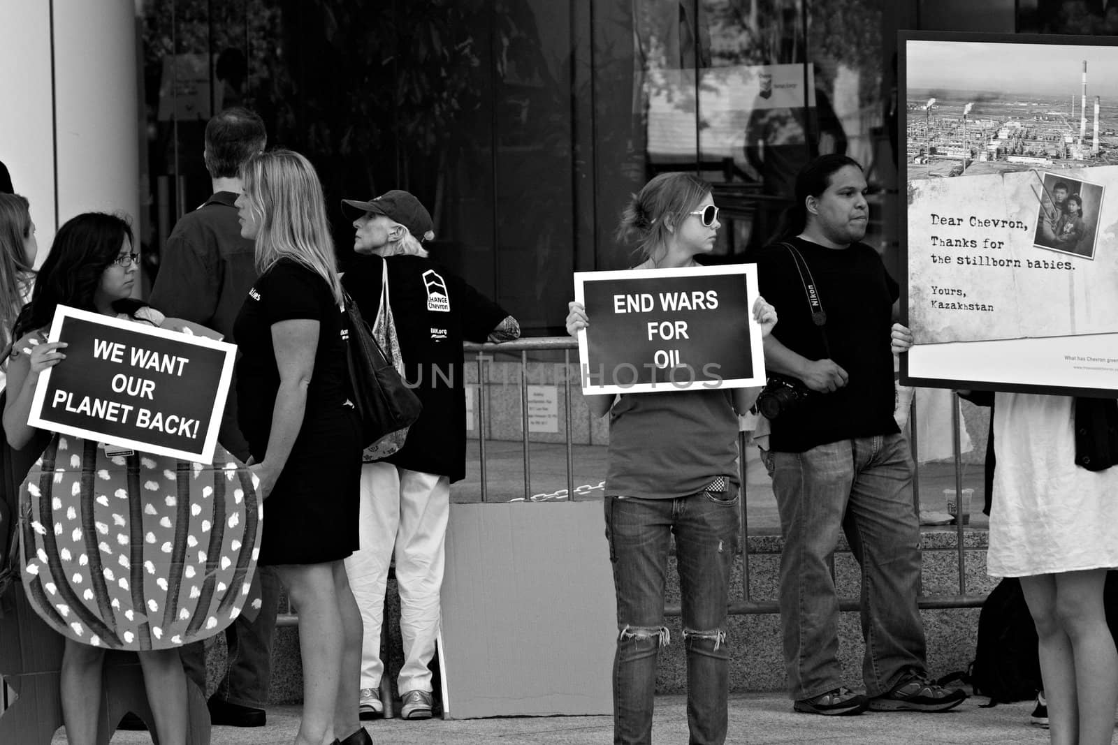 Rainforest Action Committee Protest at Chevron's headquarters by rrcolejrphoto