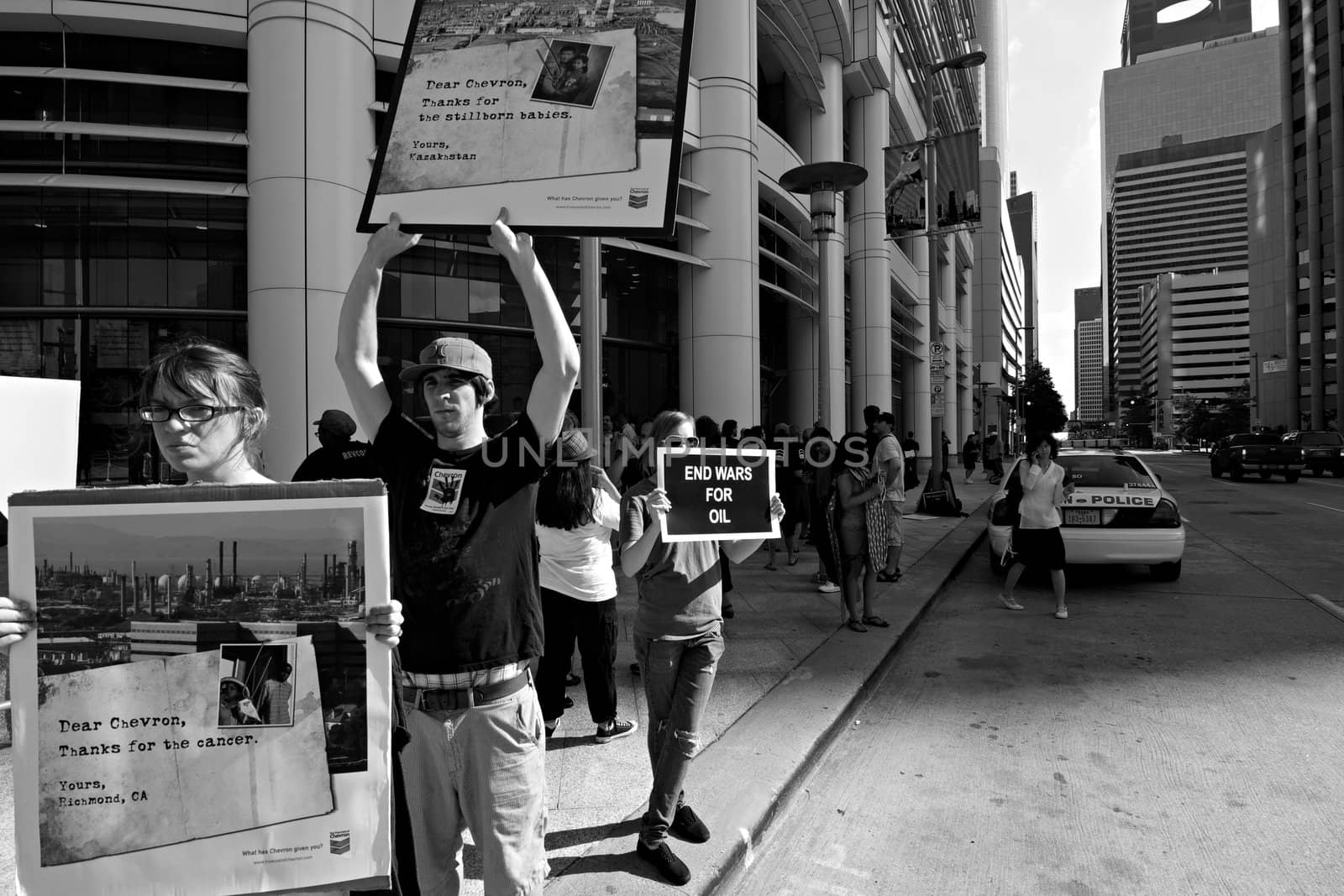 Rainforest Action Committee Protest at Chevron's headquarters by rrcolejrphoto