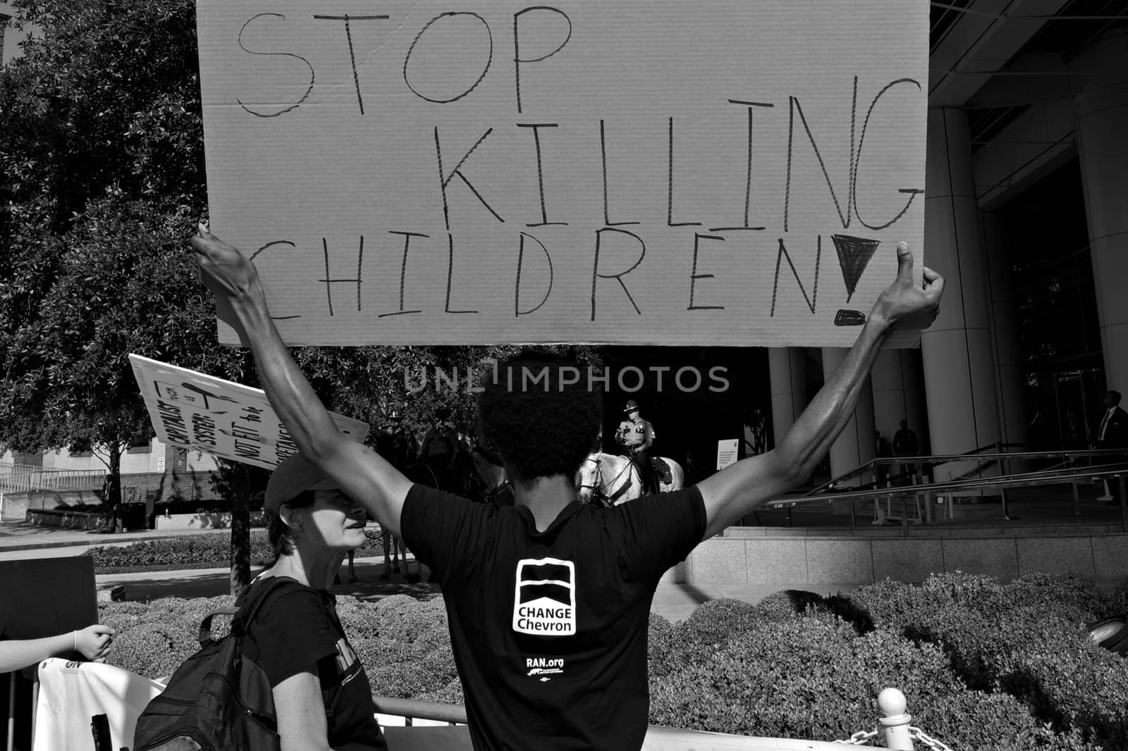 Rainforest Action Committee Protest at Chevron's headquarters by rrcolejrphoto