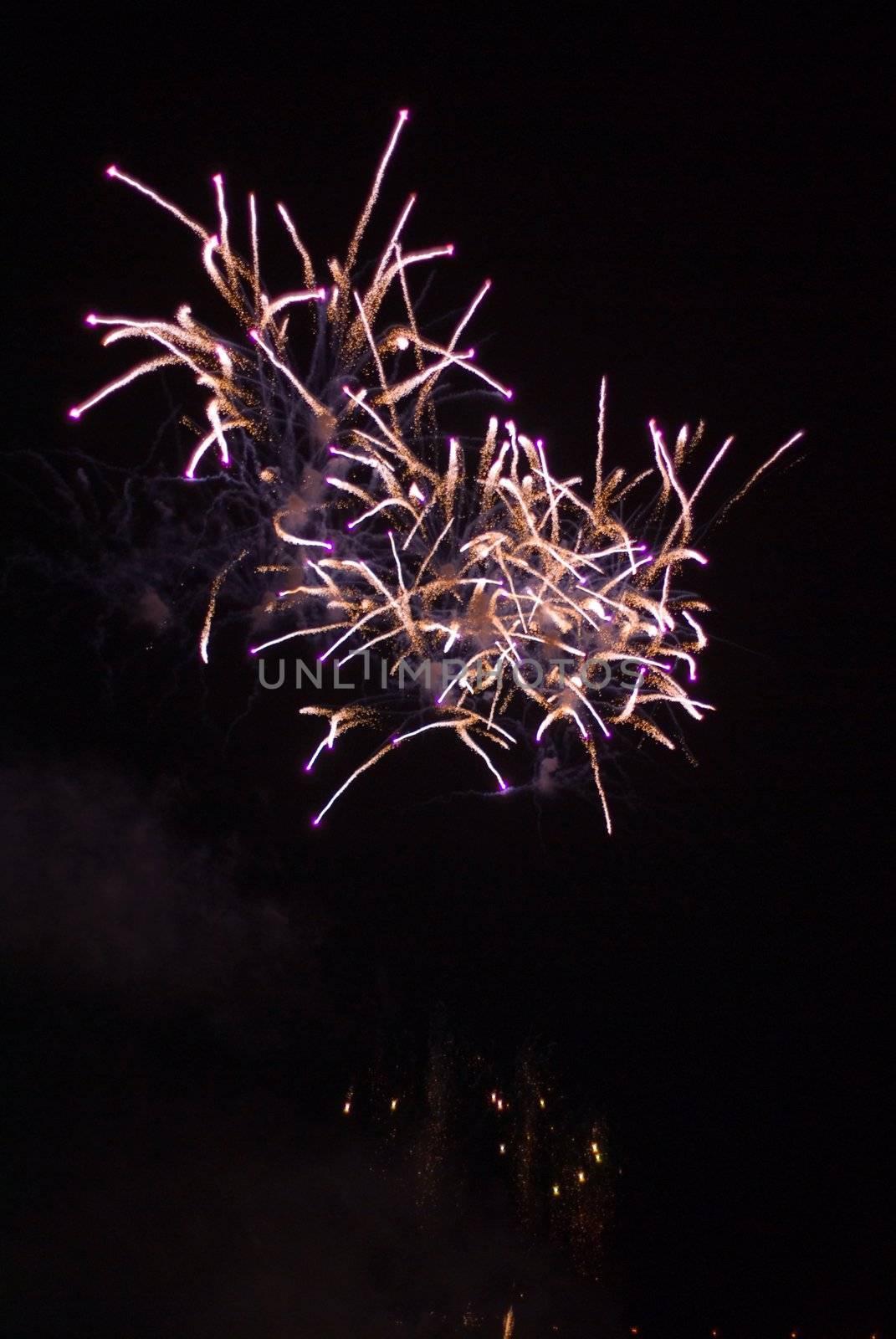 Colourful firework show - this photo is part of the series.