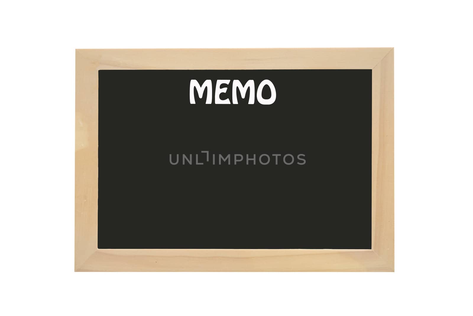 chalk board memo isolated with path by dcwcreations