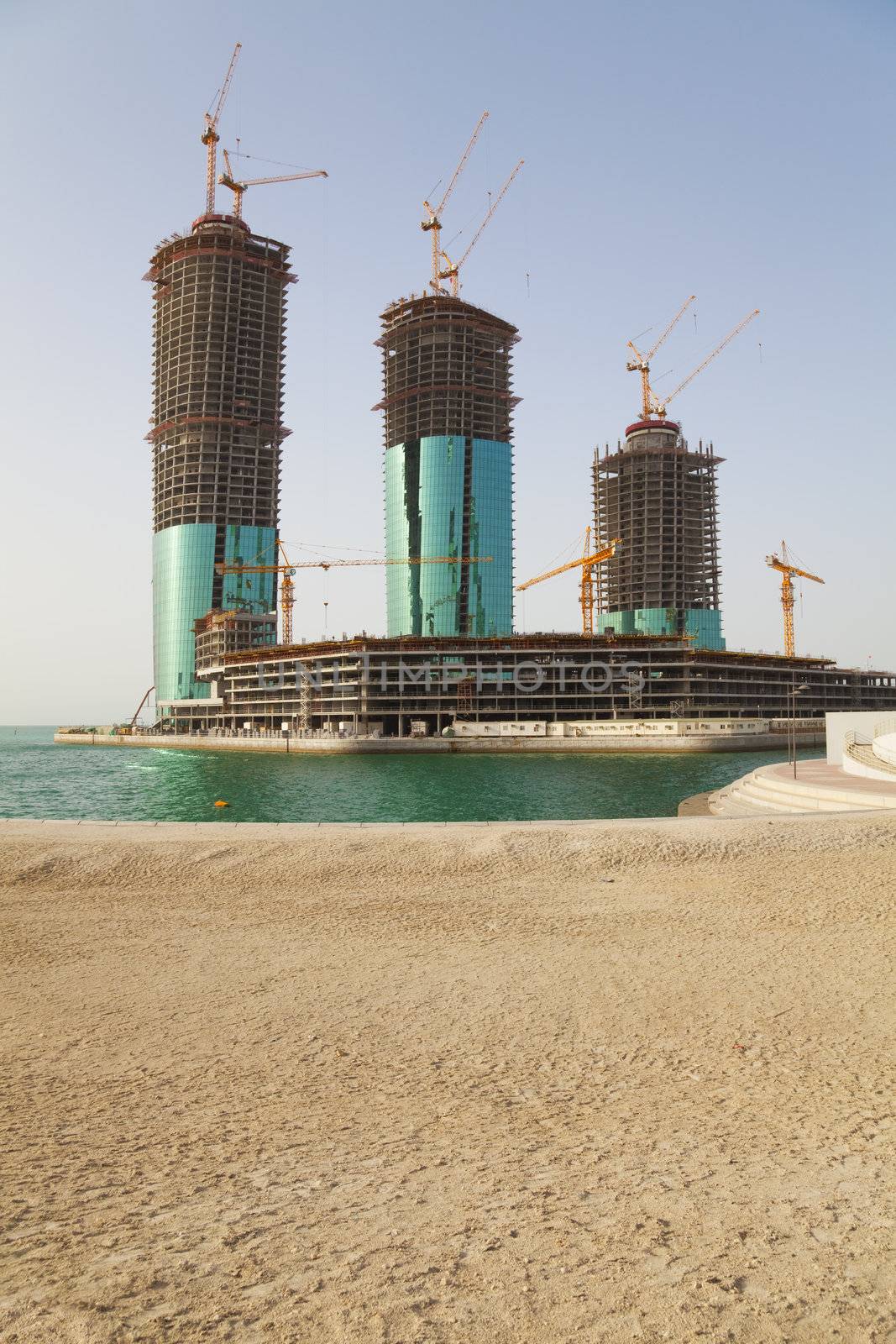 Buildings Under Construction, Manama, Bahrain by shariffc