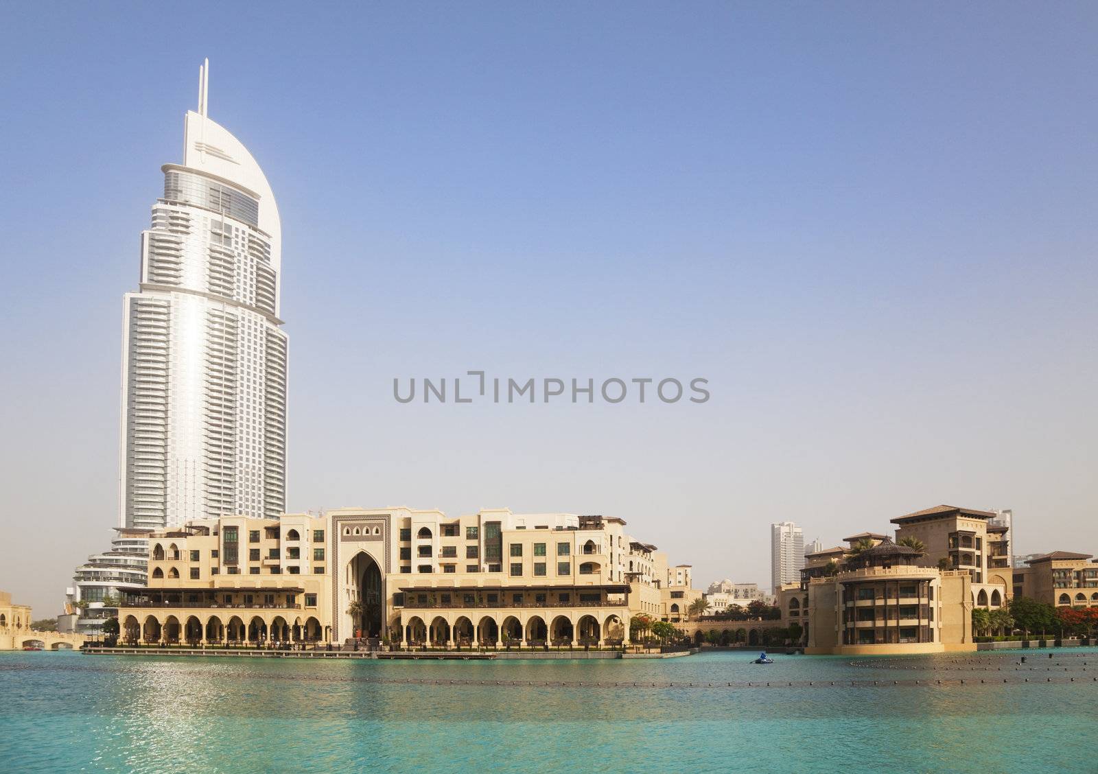 Image of Dubai skyline, United Arab Emirates.
