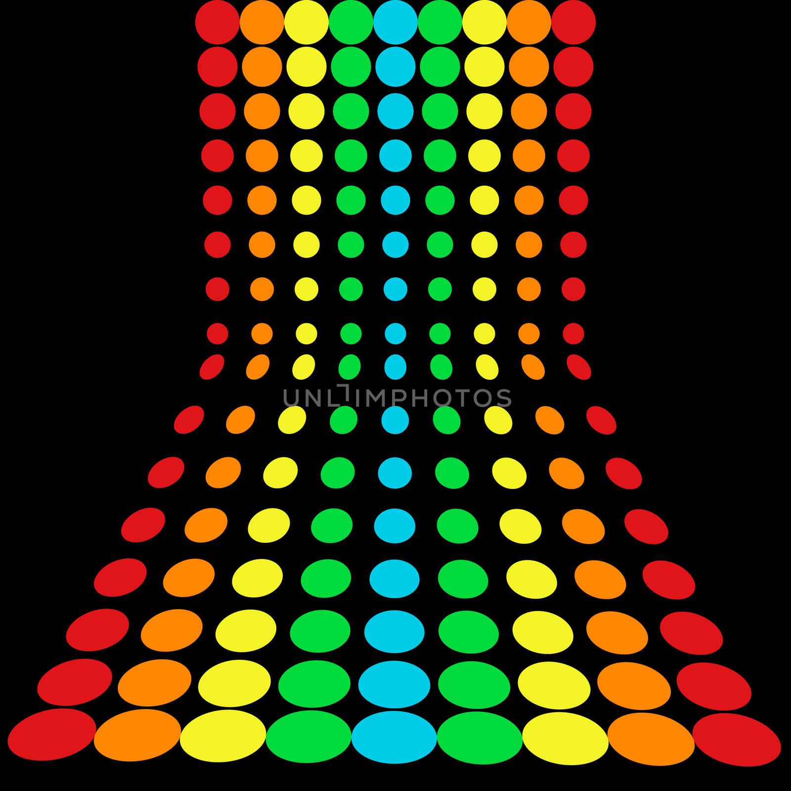  rainbow dots pattern