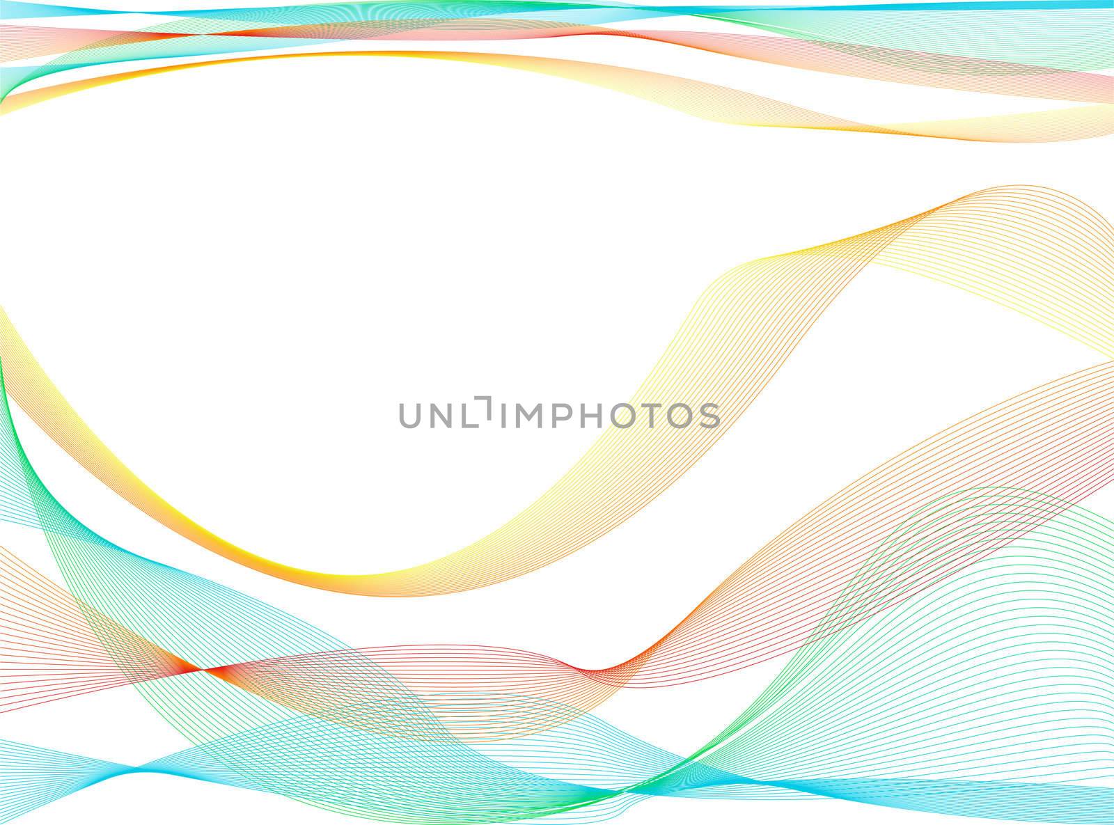 wallpaper in rainbow colors, isolated over white