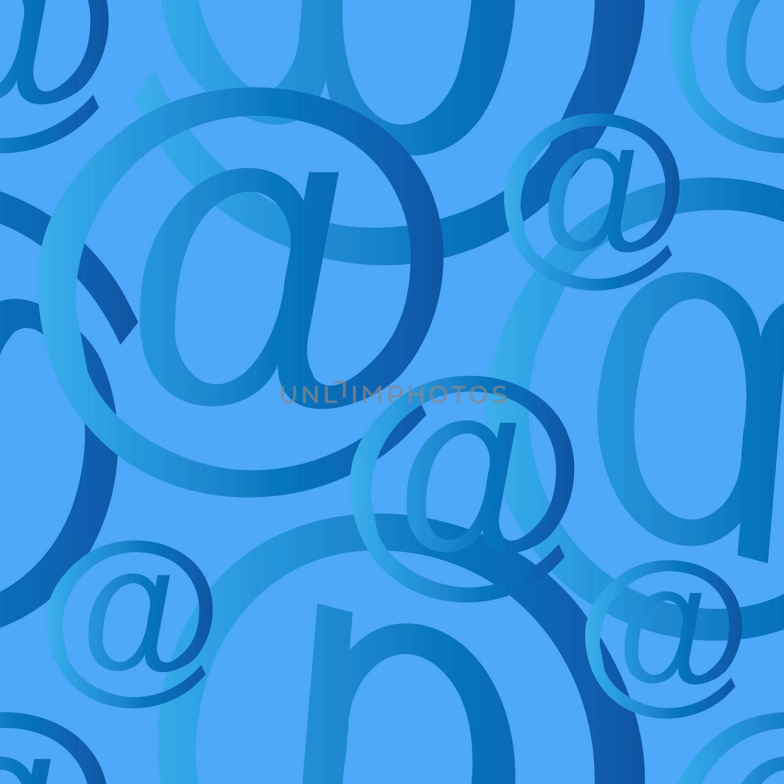 seamless at email sign background pattern, email or spam mail concept