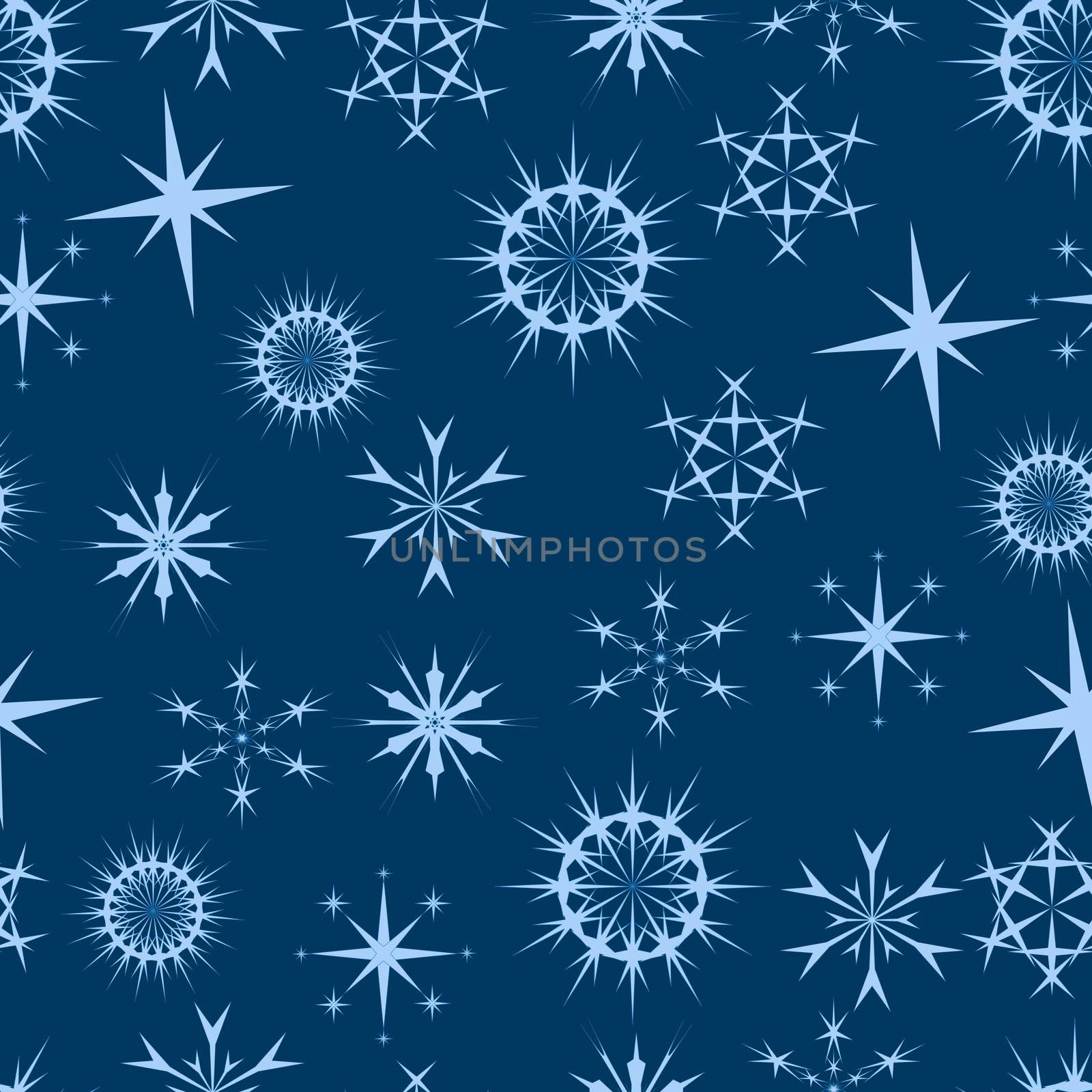 stars and snowflakes background that tiles seamlessly as a pattern