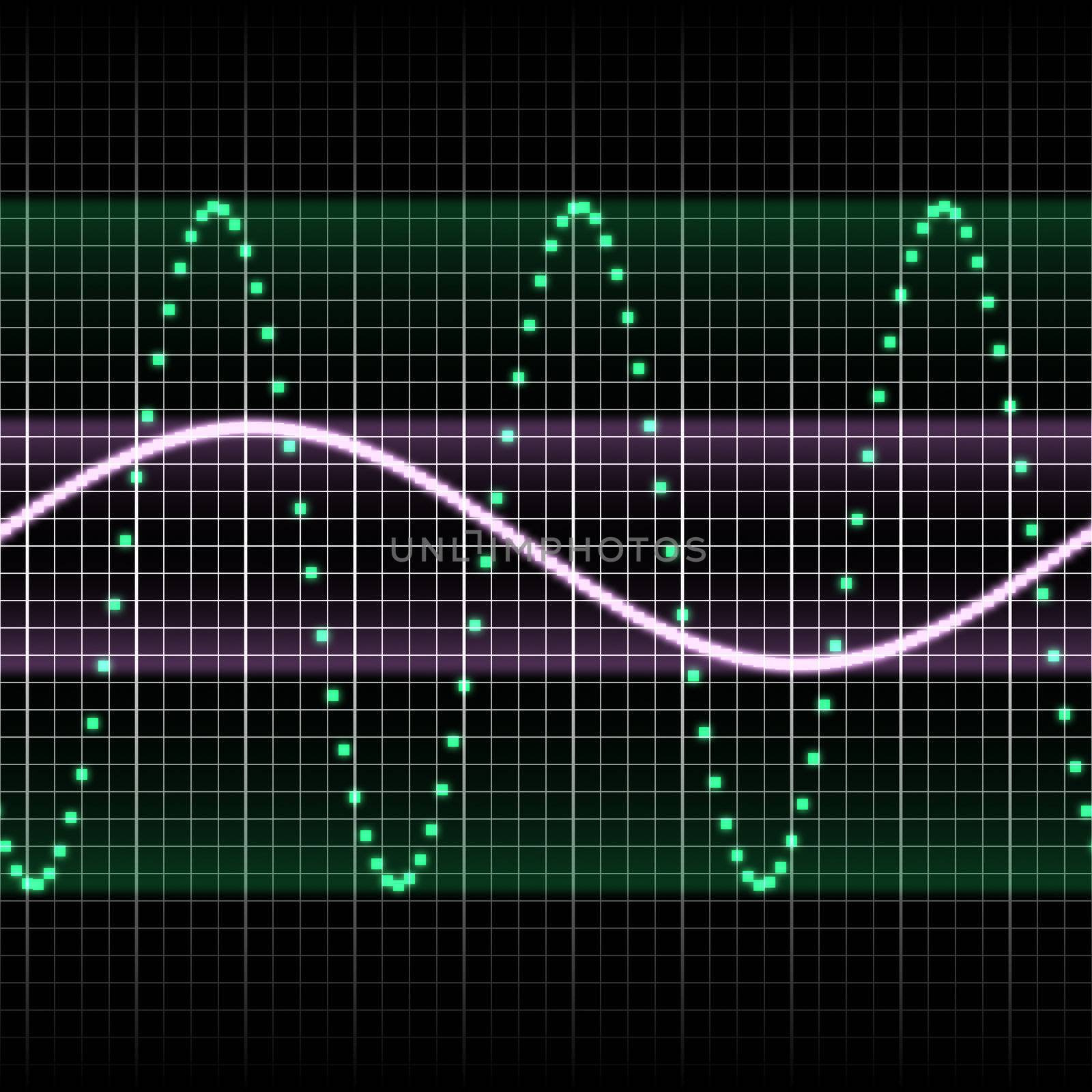 digitally created sound wave pattern, seamlessly tillable