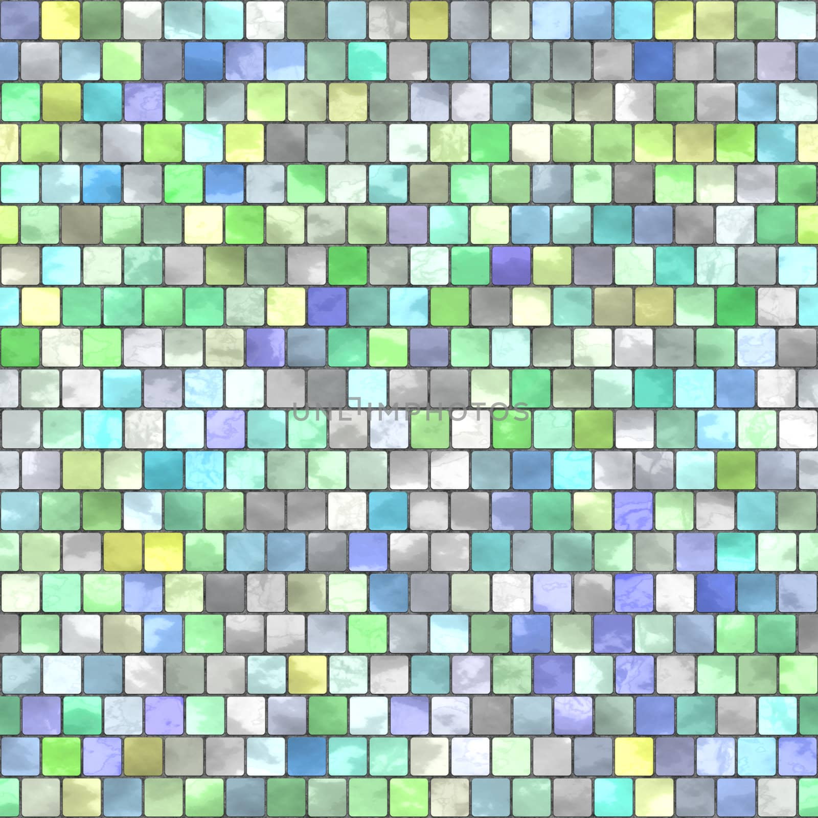 multicolored tiles med by hospitalera