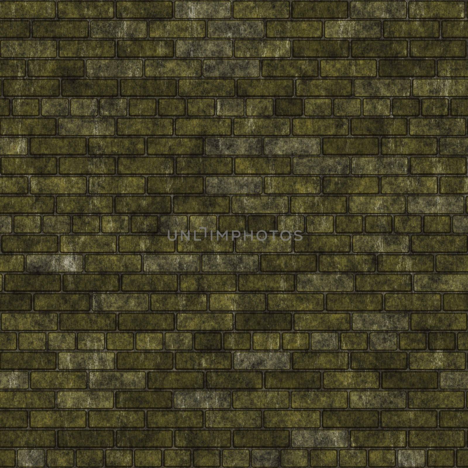 old green brick wall, will tile seamlessly as a pattern