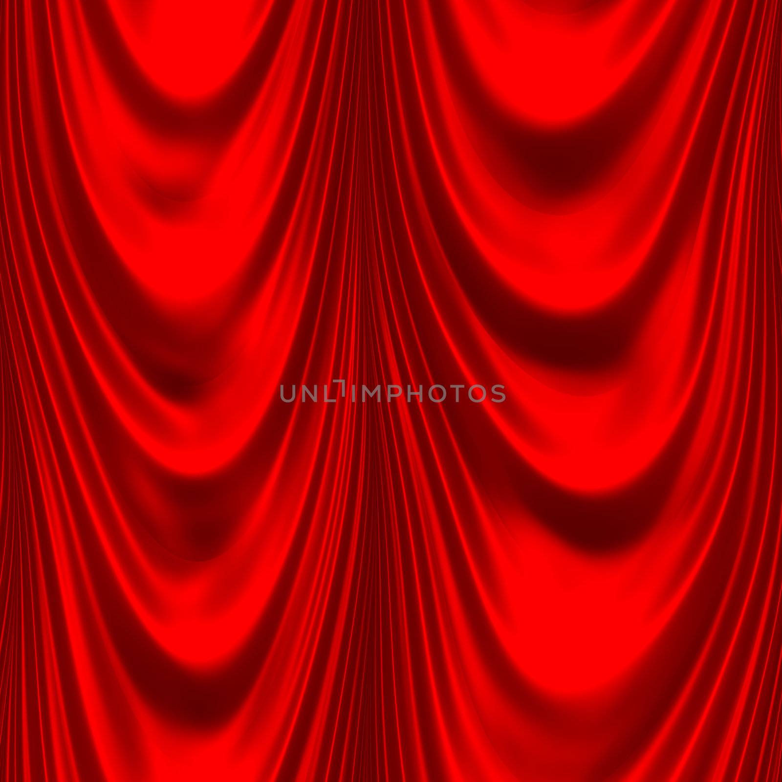 red satin big drape 2b by hospitalera