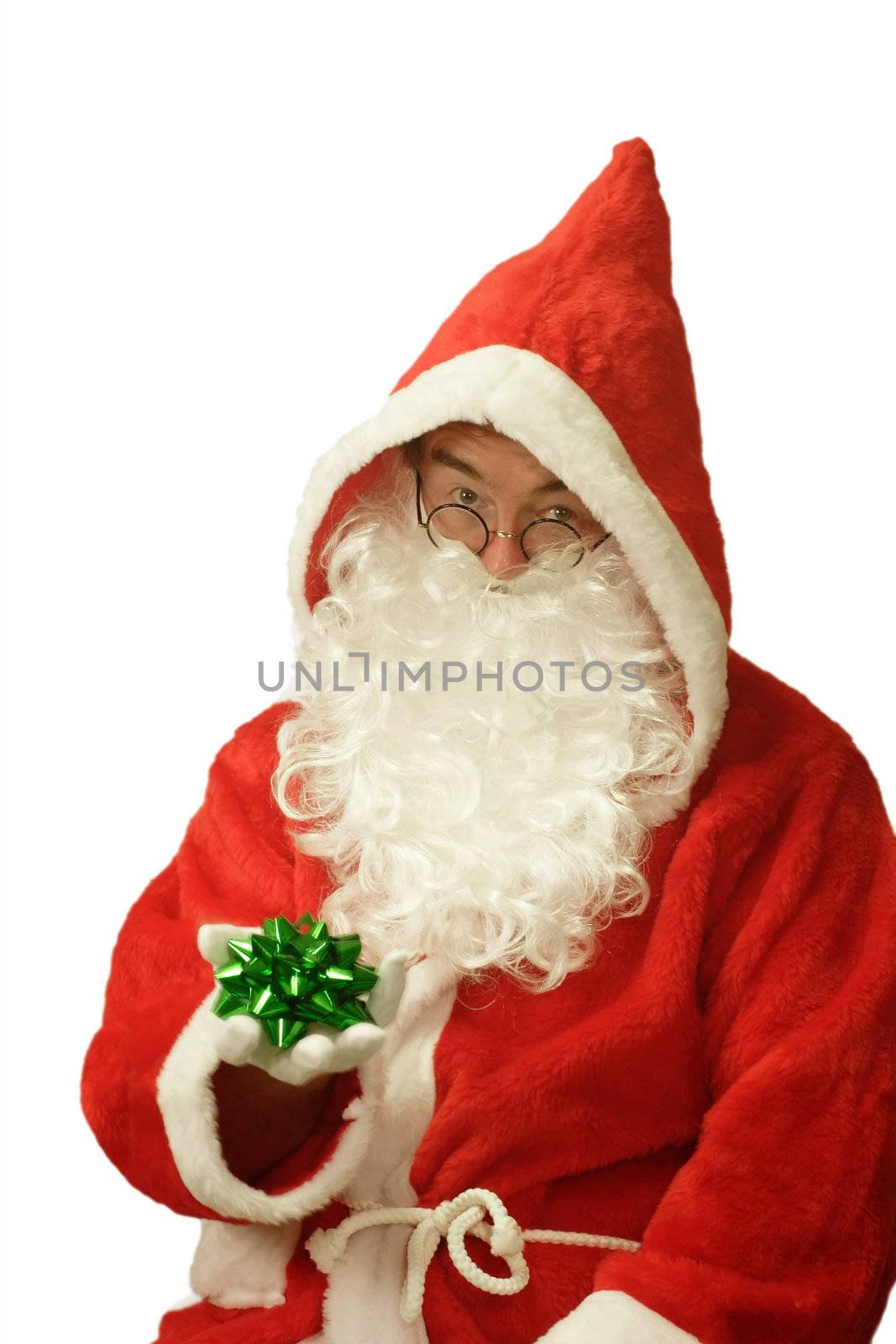 Santa with Gift Loop by Teamarbeit