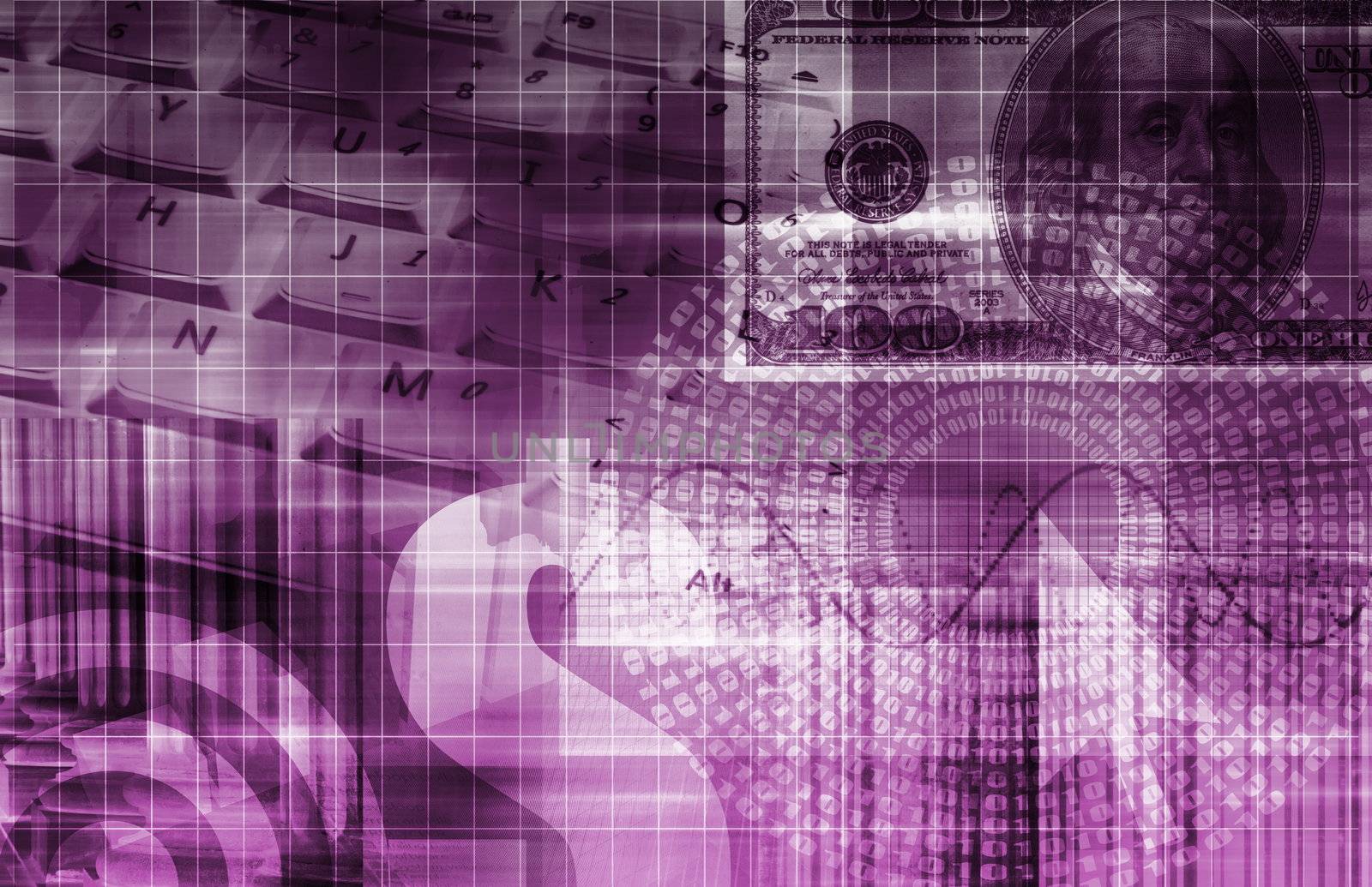 A Finance Spreadsheet Tech Graph Art Background