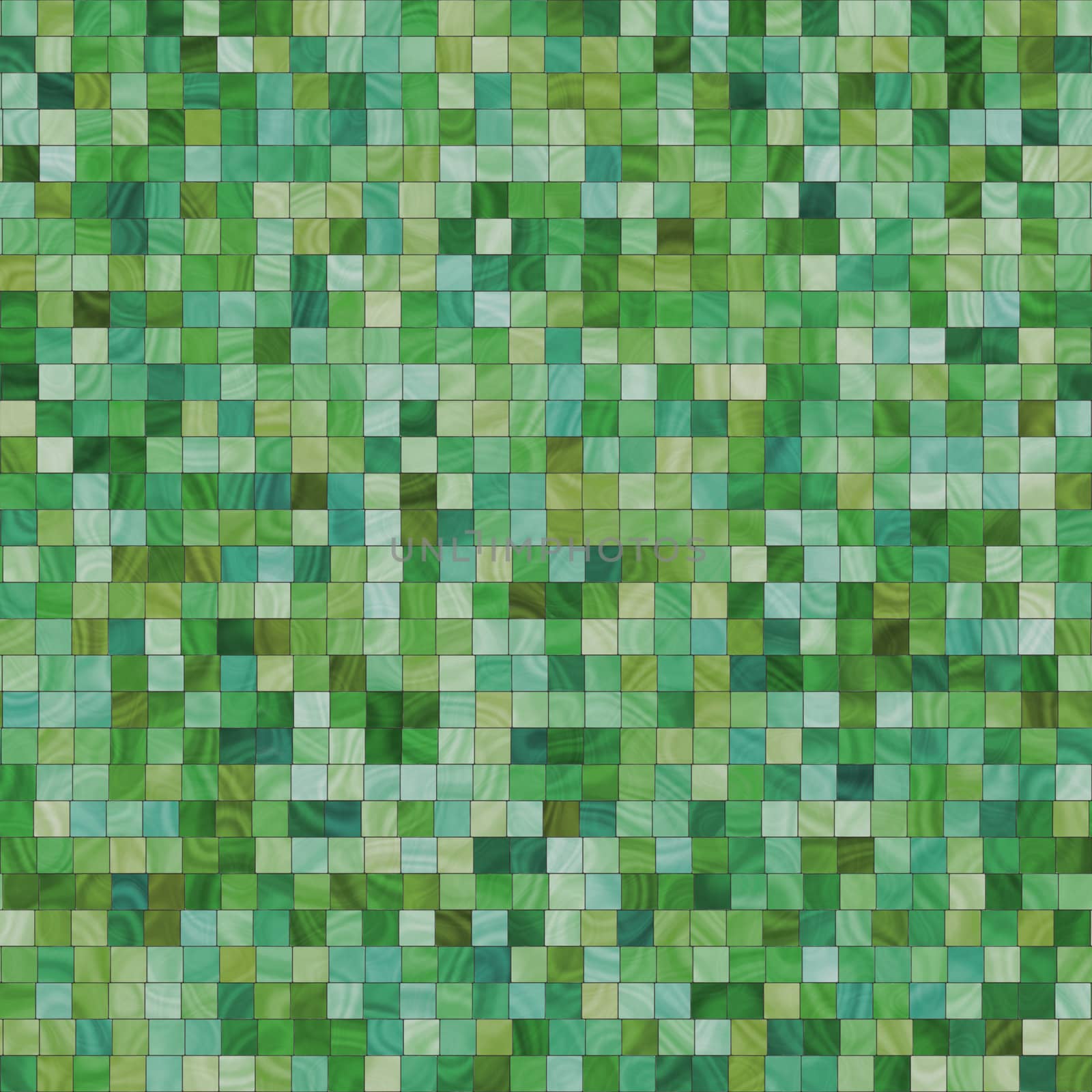 smooth irregular green tiles by hospitalera