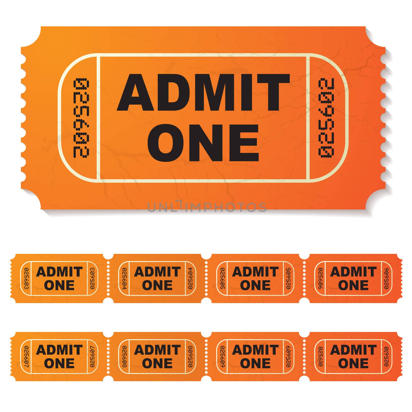 admit one ticket by nicemonkey
