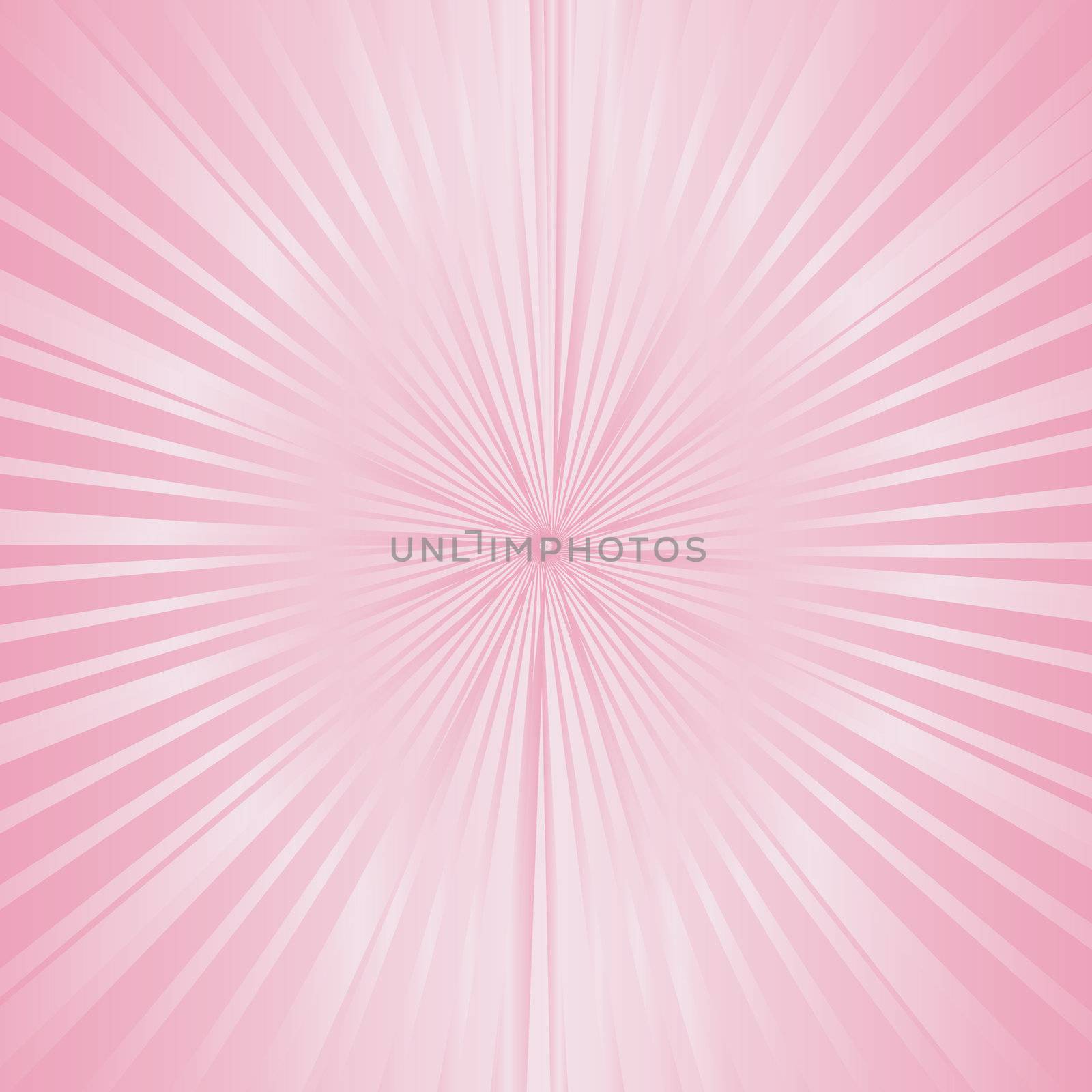 pale pink classical, retro style sunburst with a 3d effect