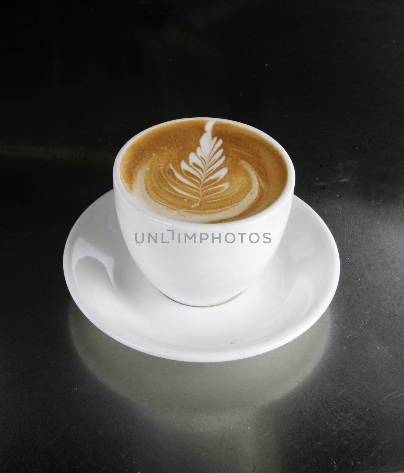 Cappuccino with latte art