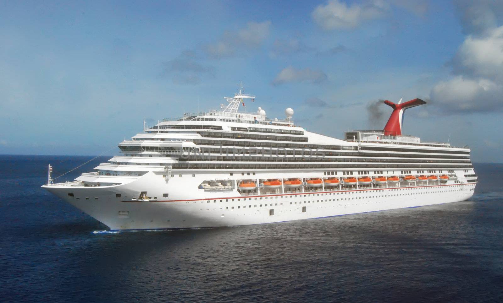 cruise ship in the western caribbean off the coast of cozumel,mexico
