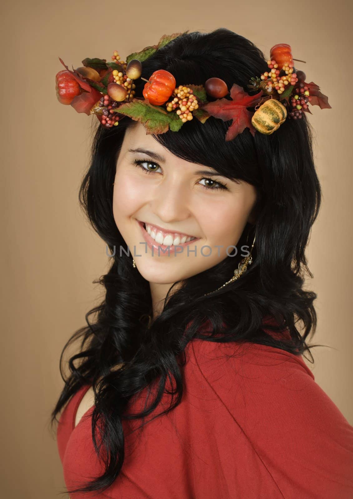 portrait of a young caucasian woman