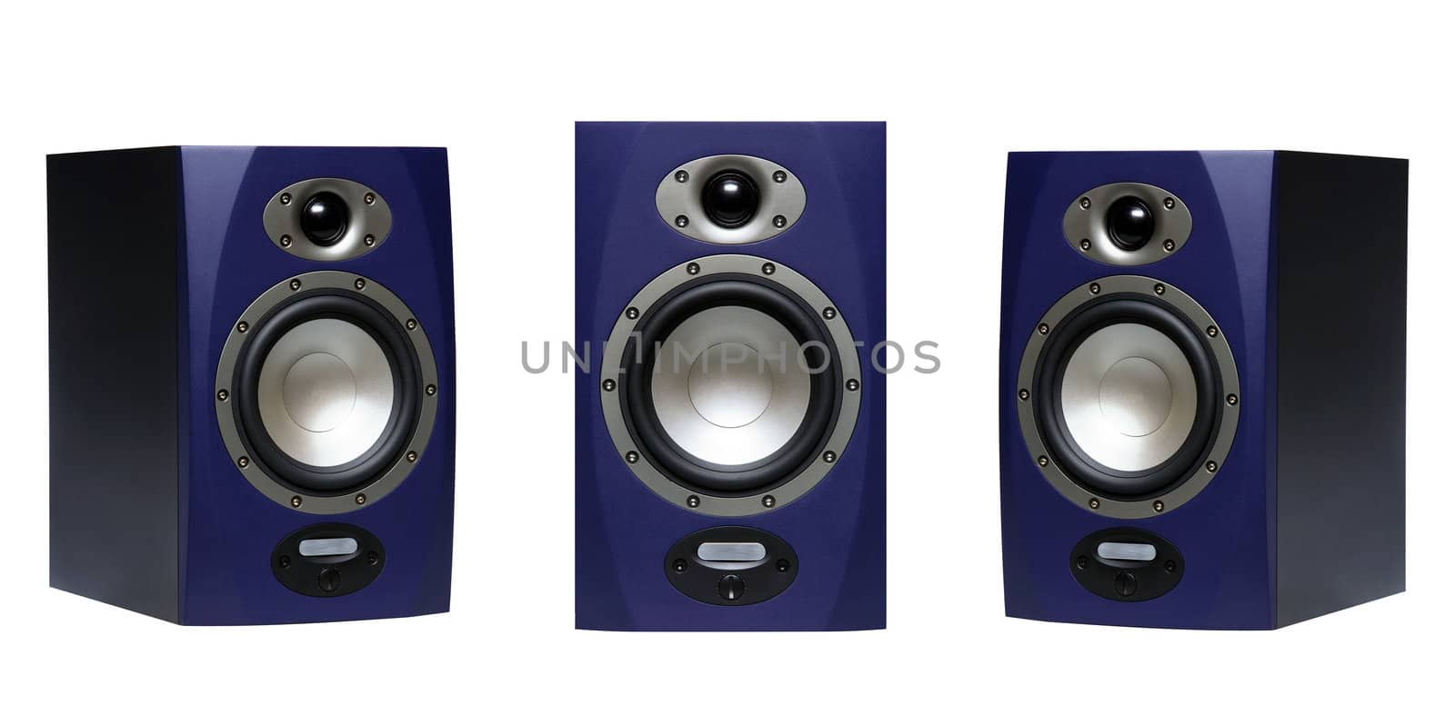 Loud Speakers Isolated on White Background