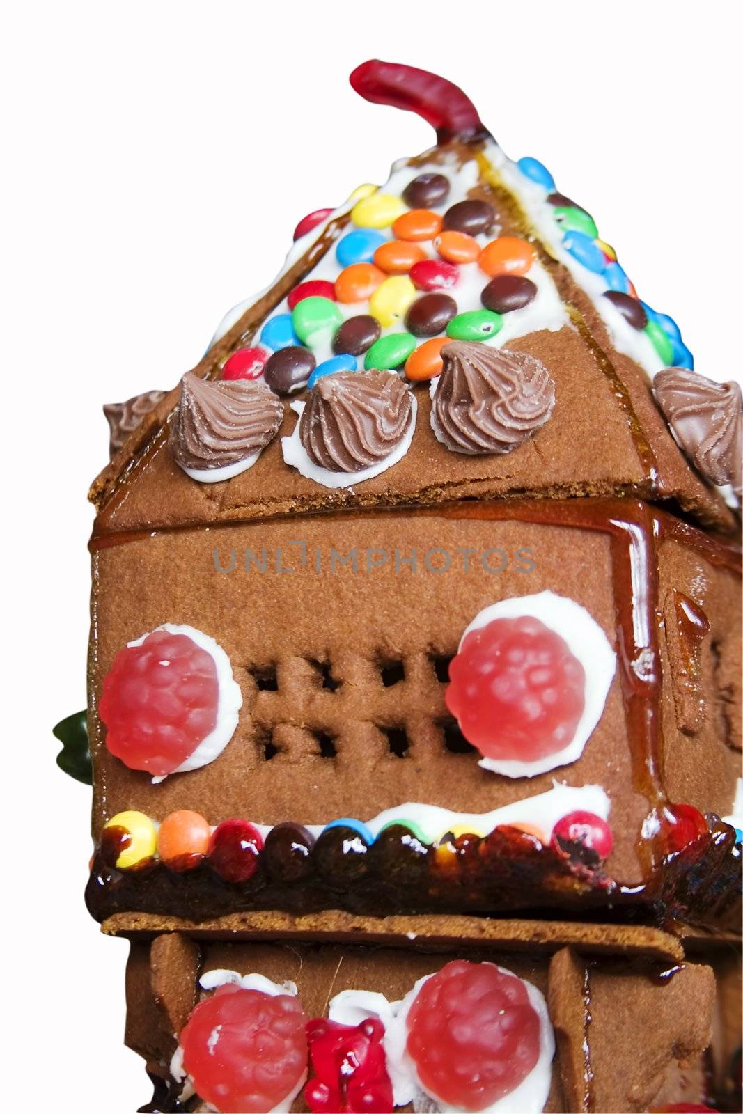 Ginger bread house detail.