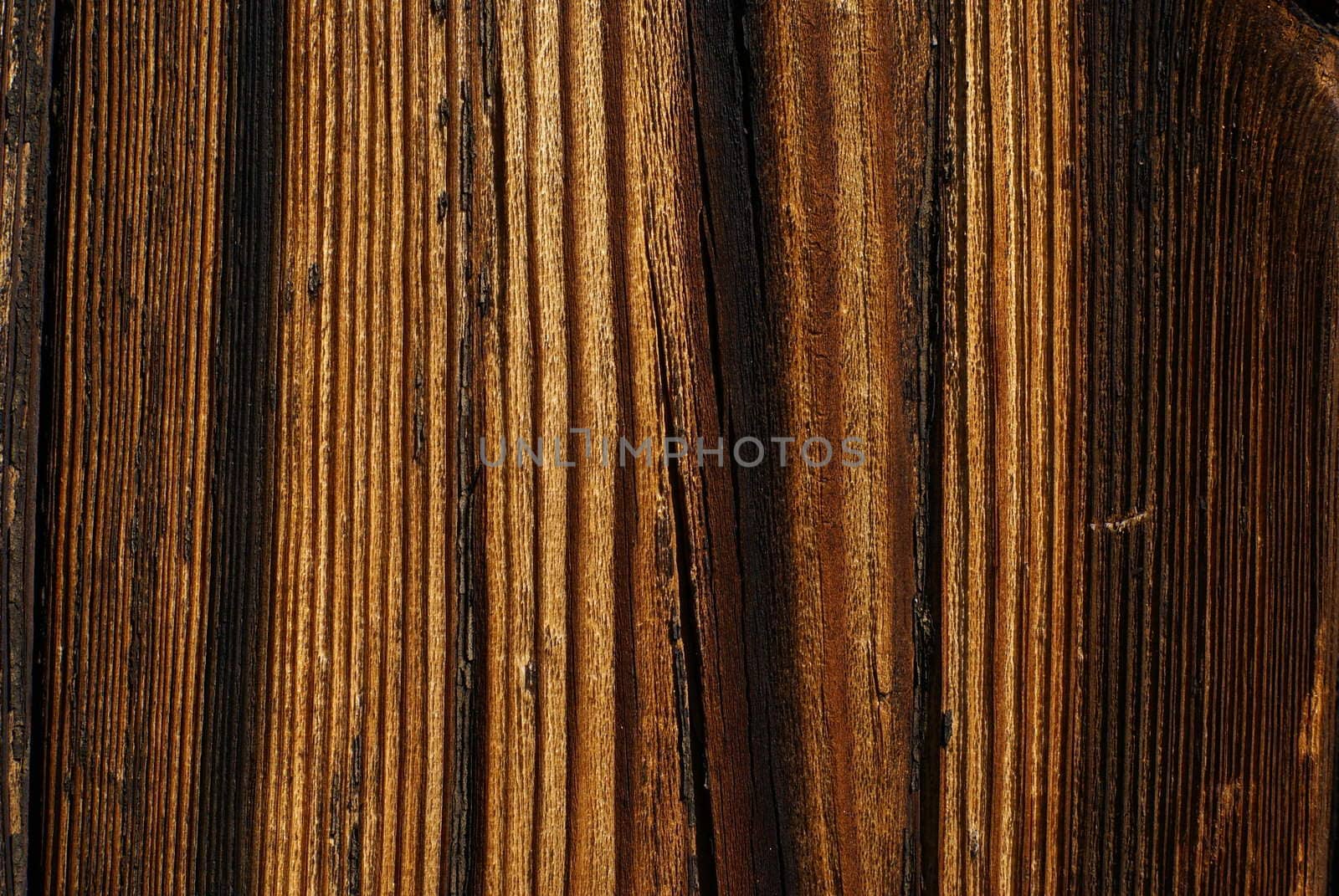 Wood detail - old rough, board background with clear wood grain.