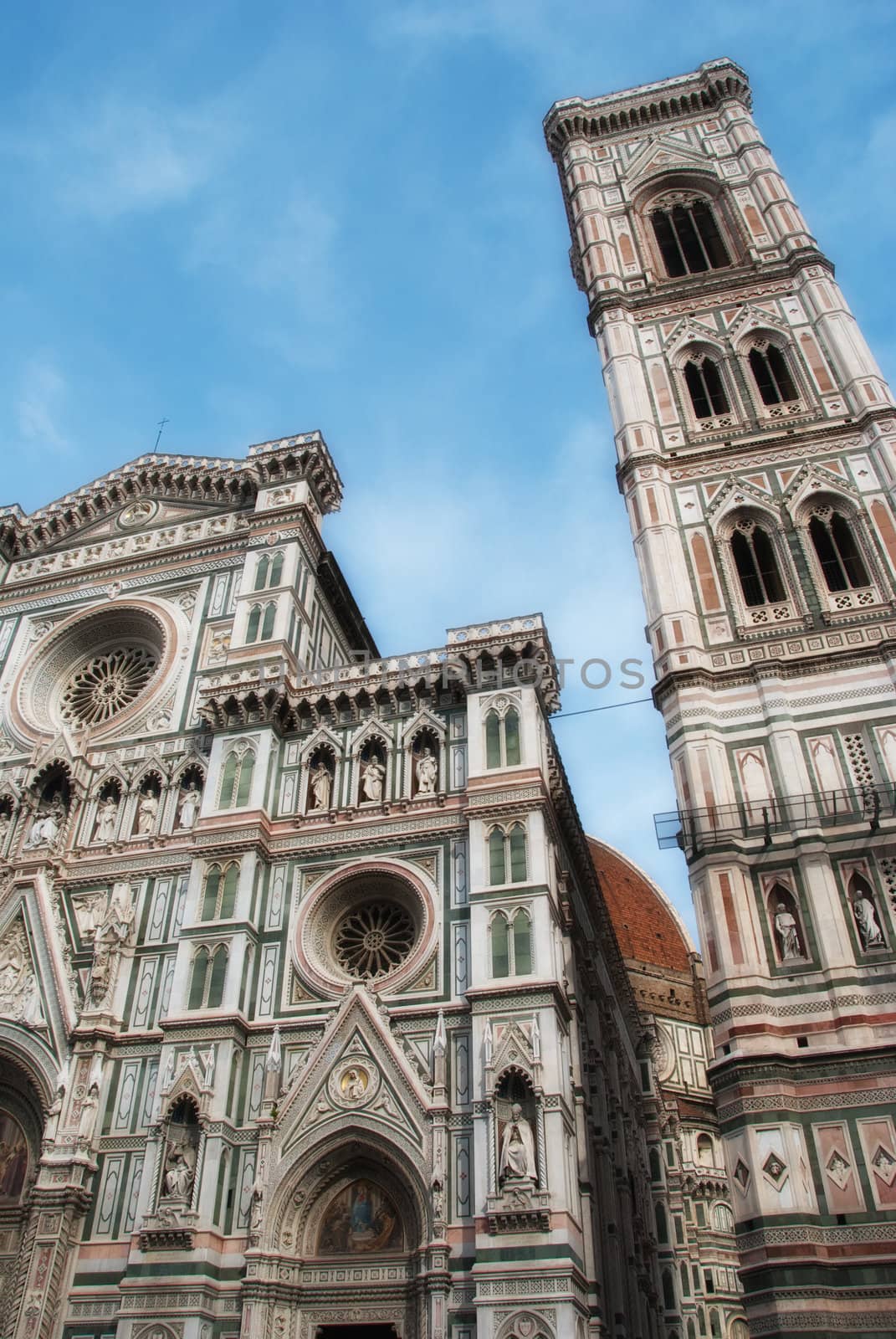 Architectural Detail of Piazza del Duomo in Florence, Italy