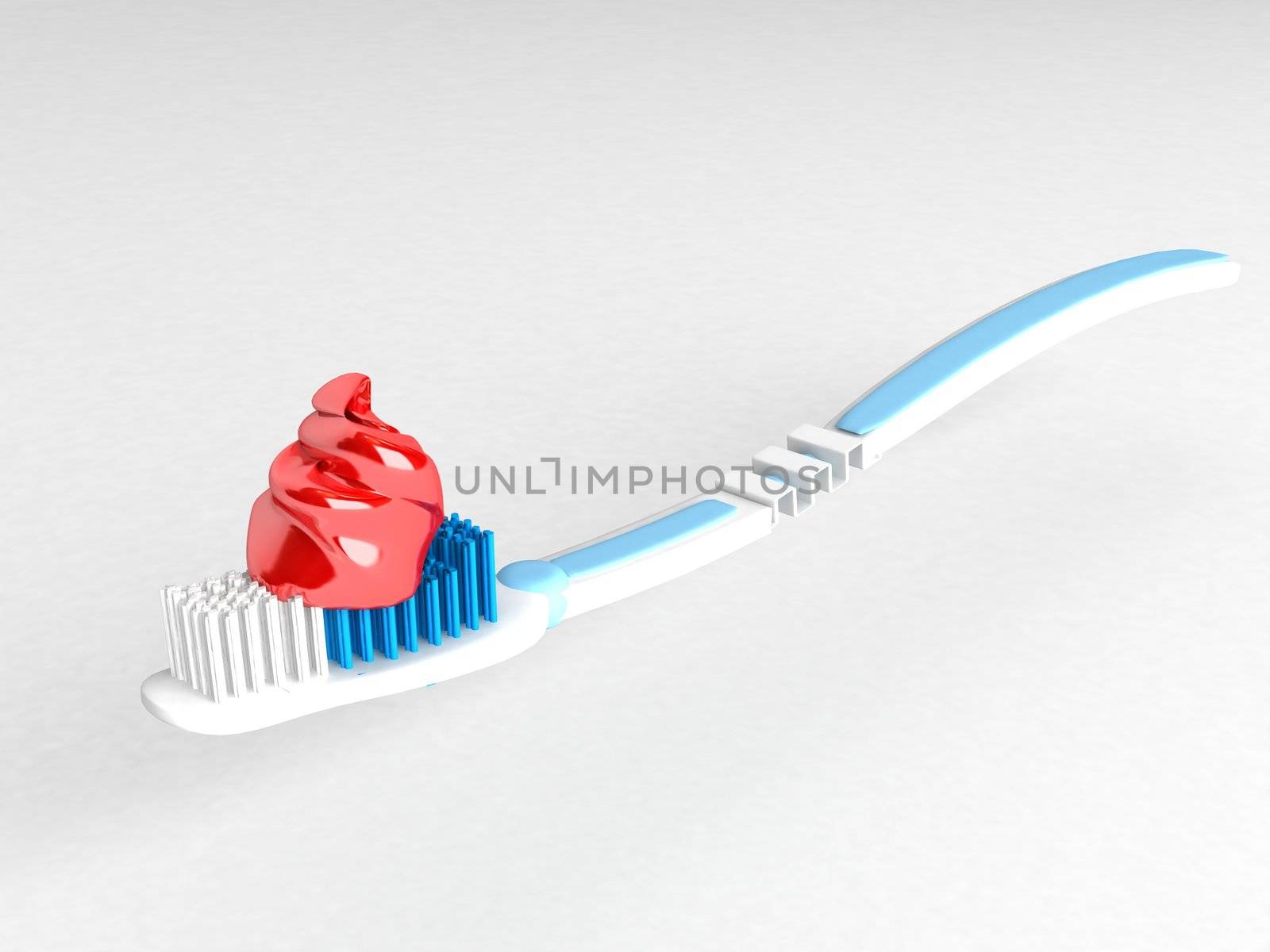 toothbrush and paste by imagerymajestic
