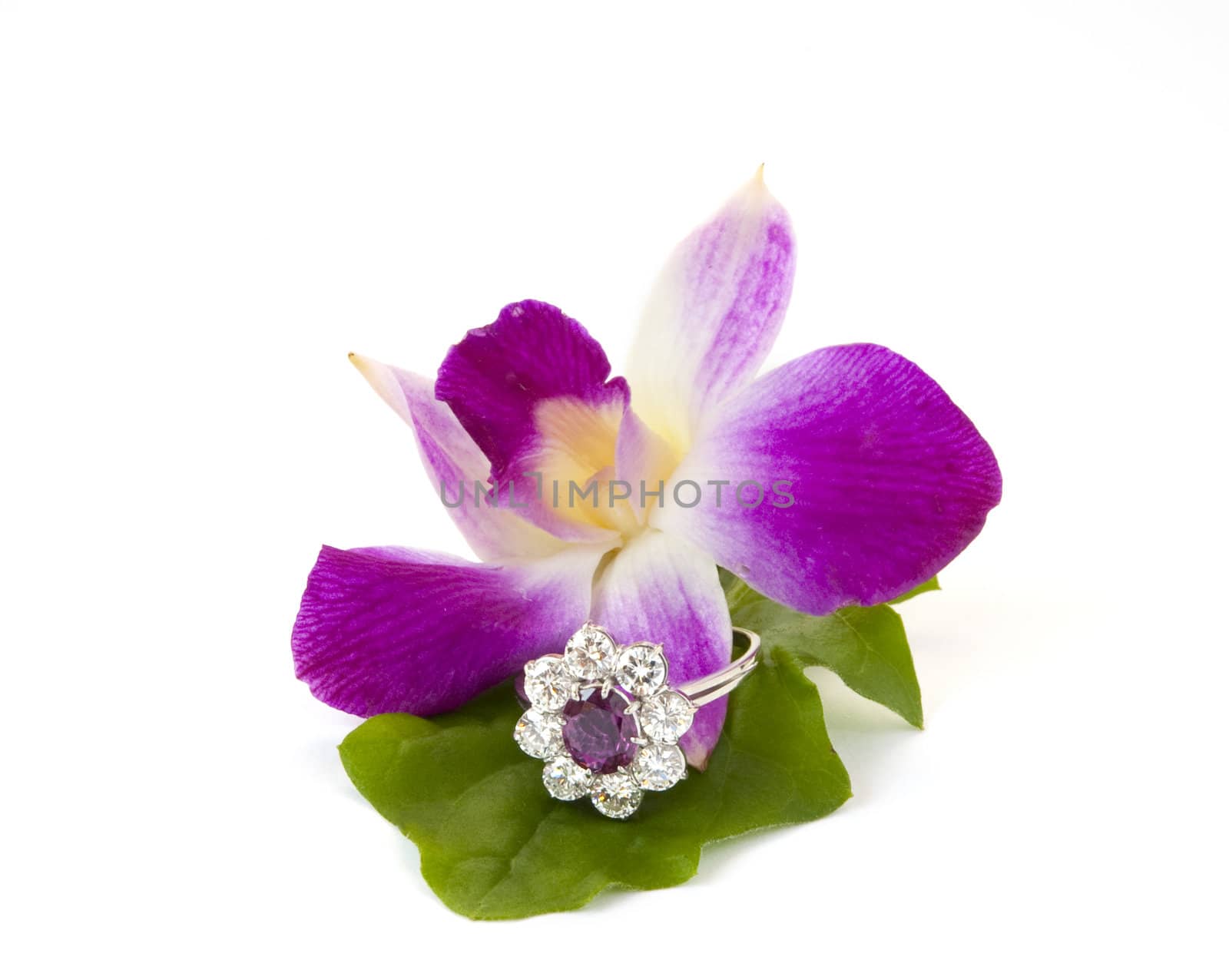 Jewelry and other precious stones on black background fabric