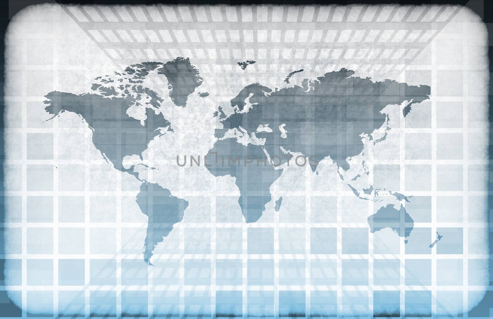 Grunge Map on a Information Technology Abstract