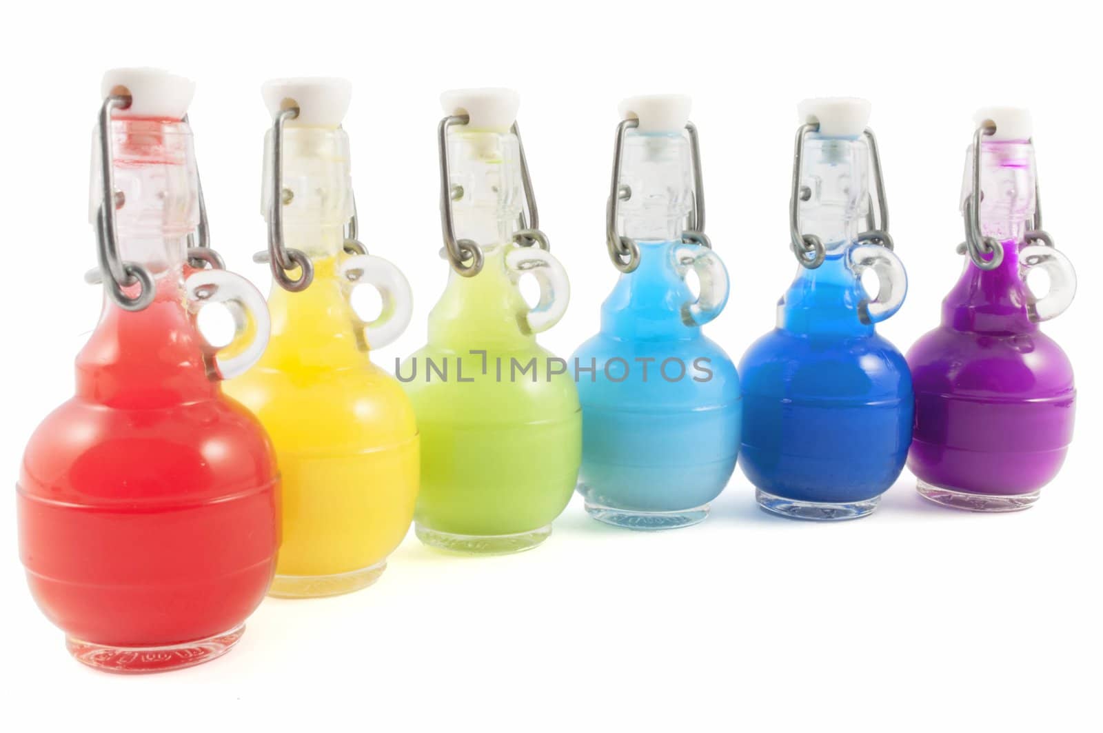 Set of Colorful flasks by rigamondis